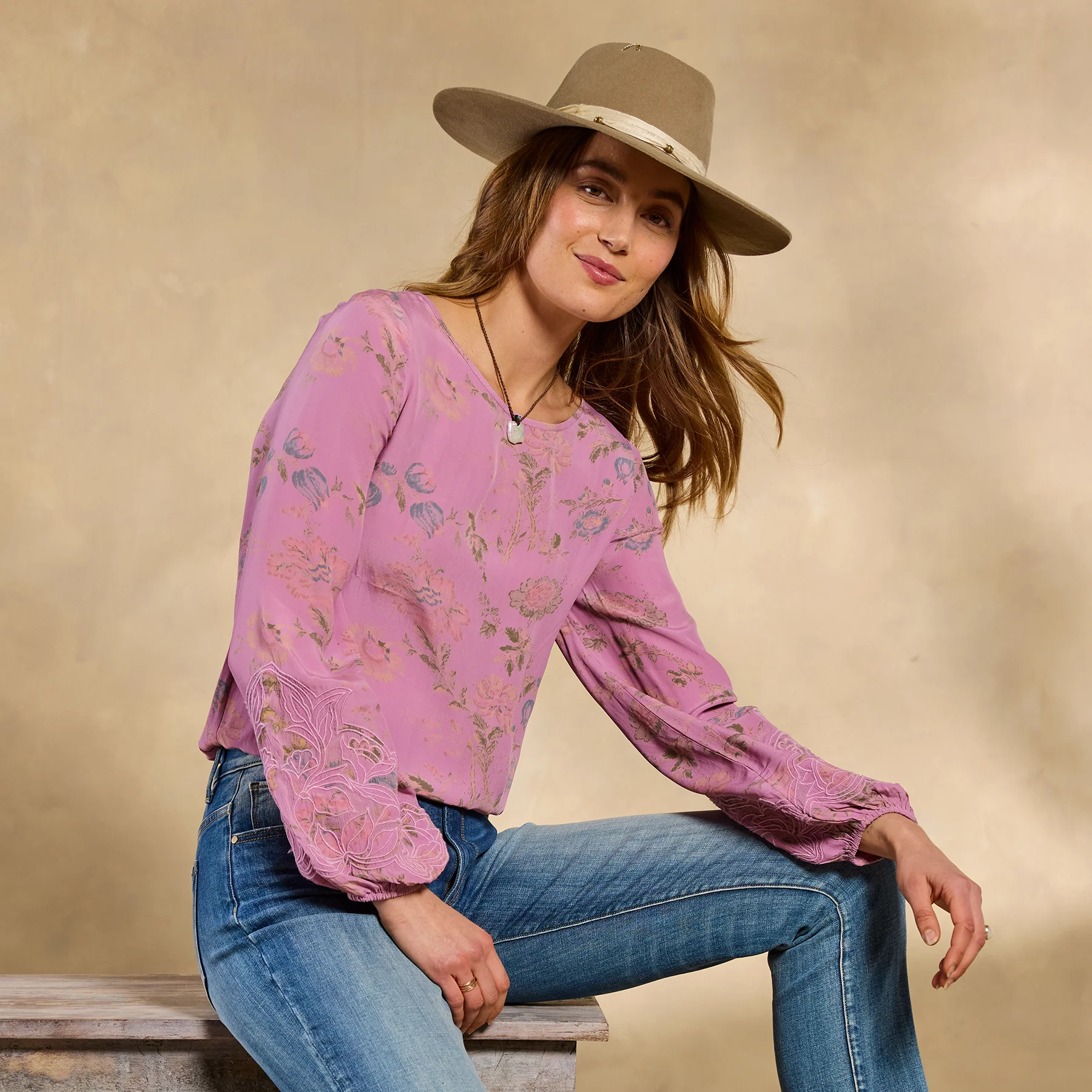 Ernestine Printed Top