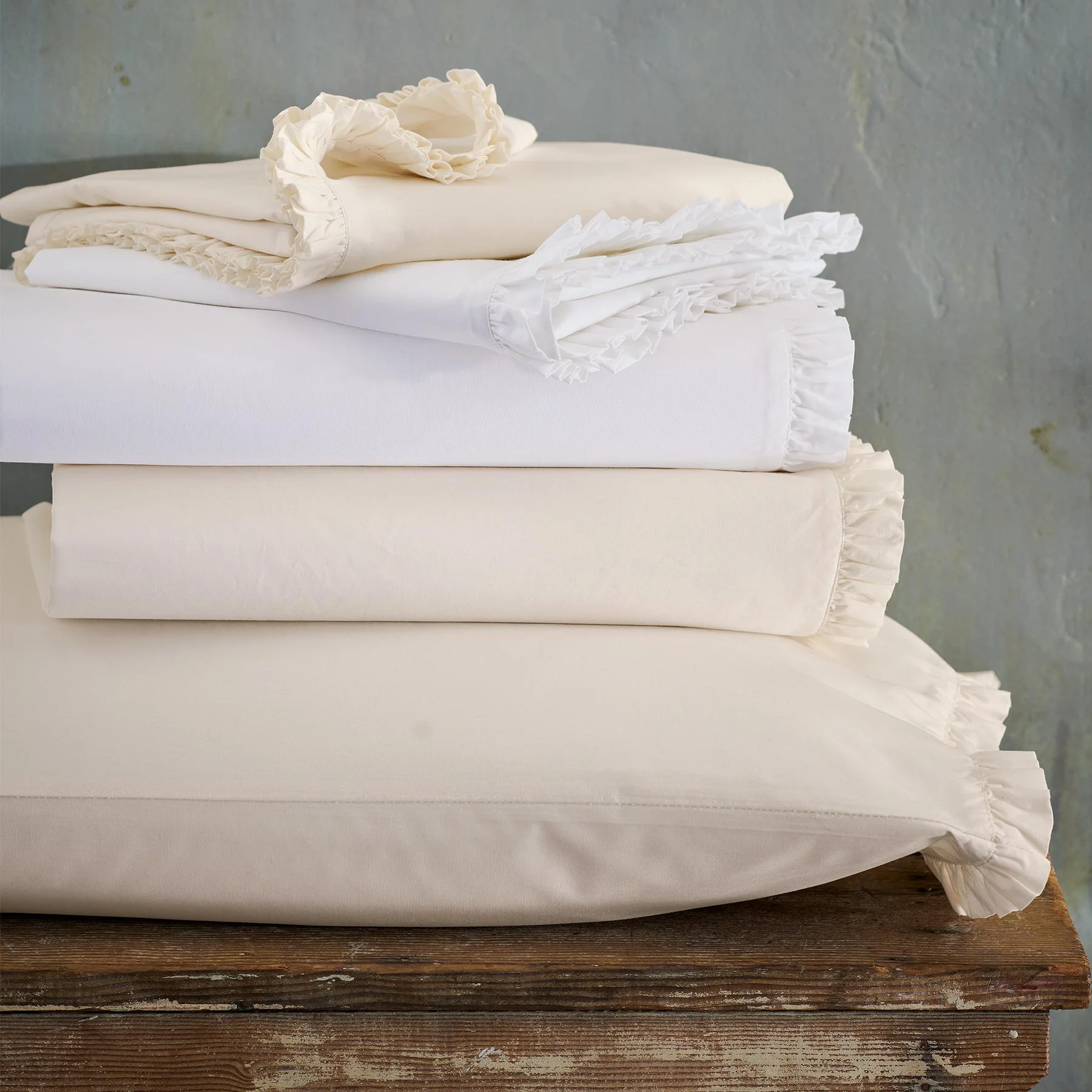 Country Ruffle Pillowcase Set
