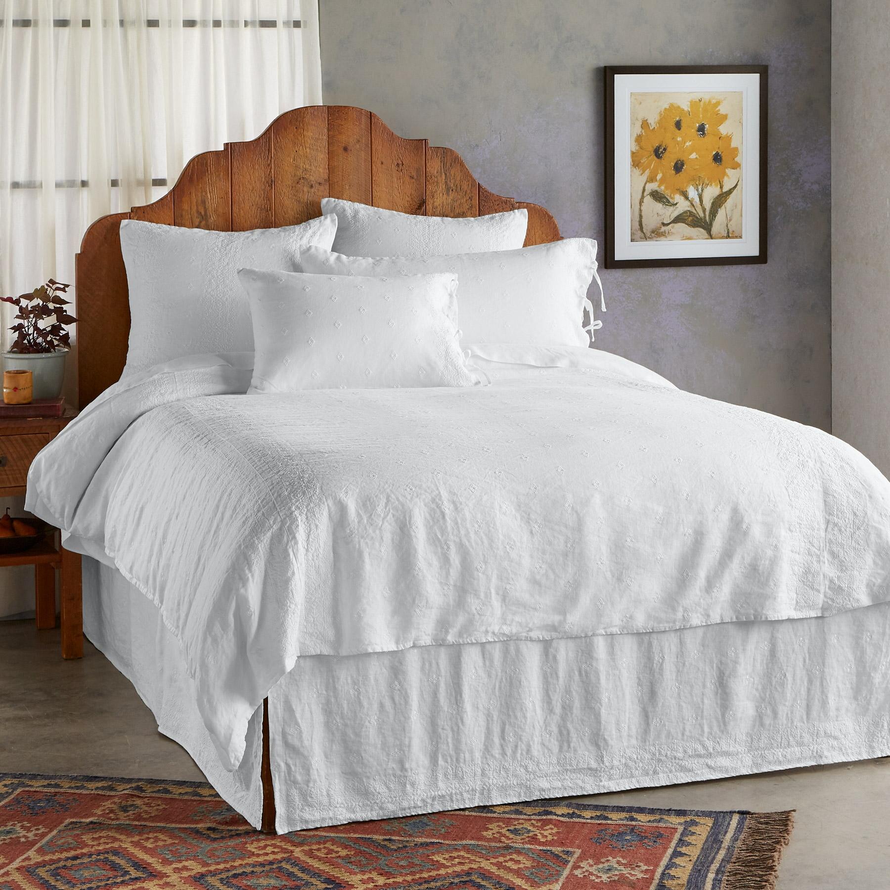 Gossamer Linen Embroidery Duvet