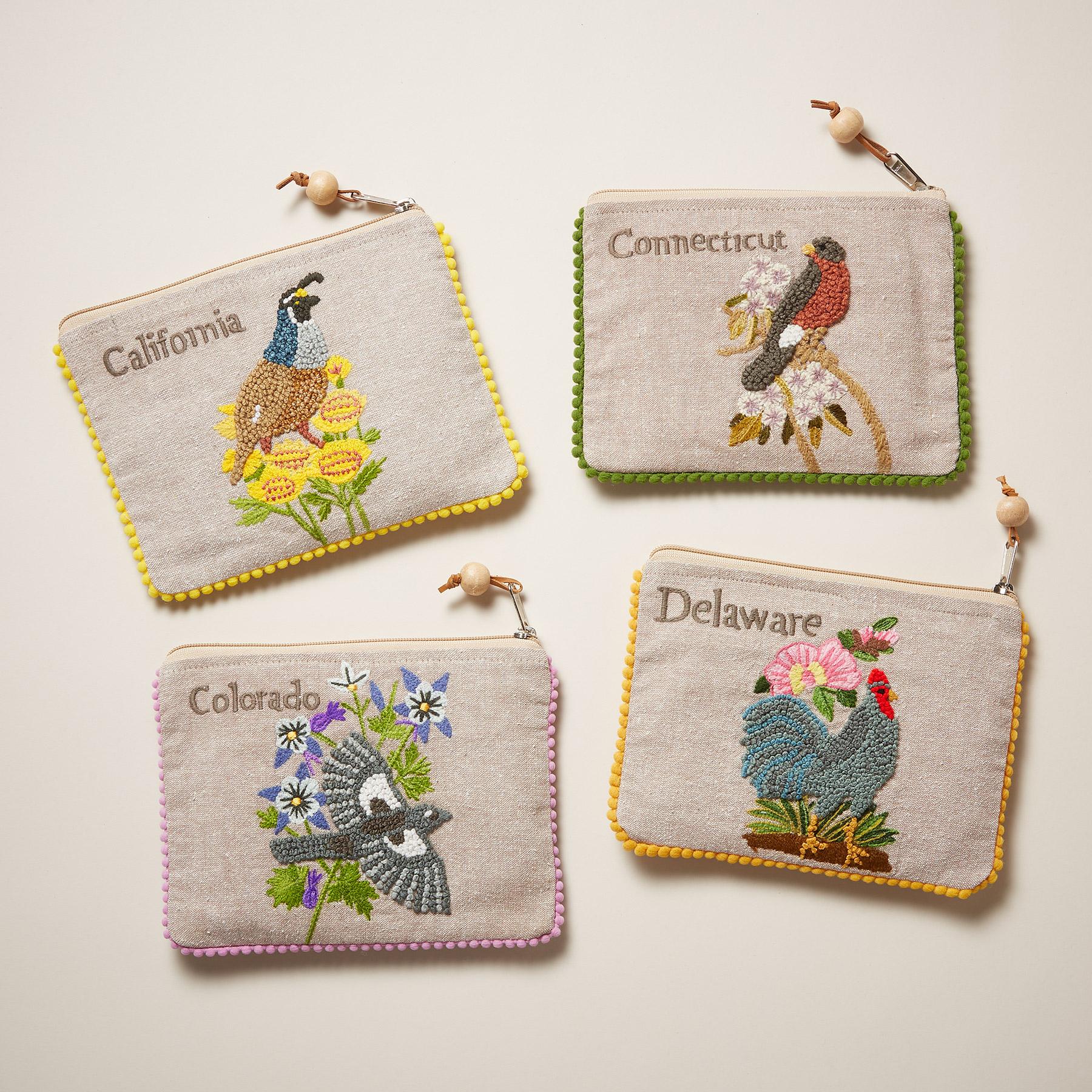 Birds Of The States Jewelry Pouches