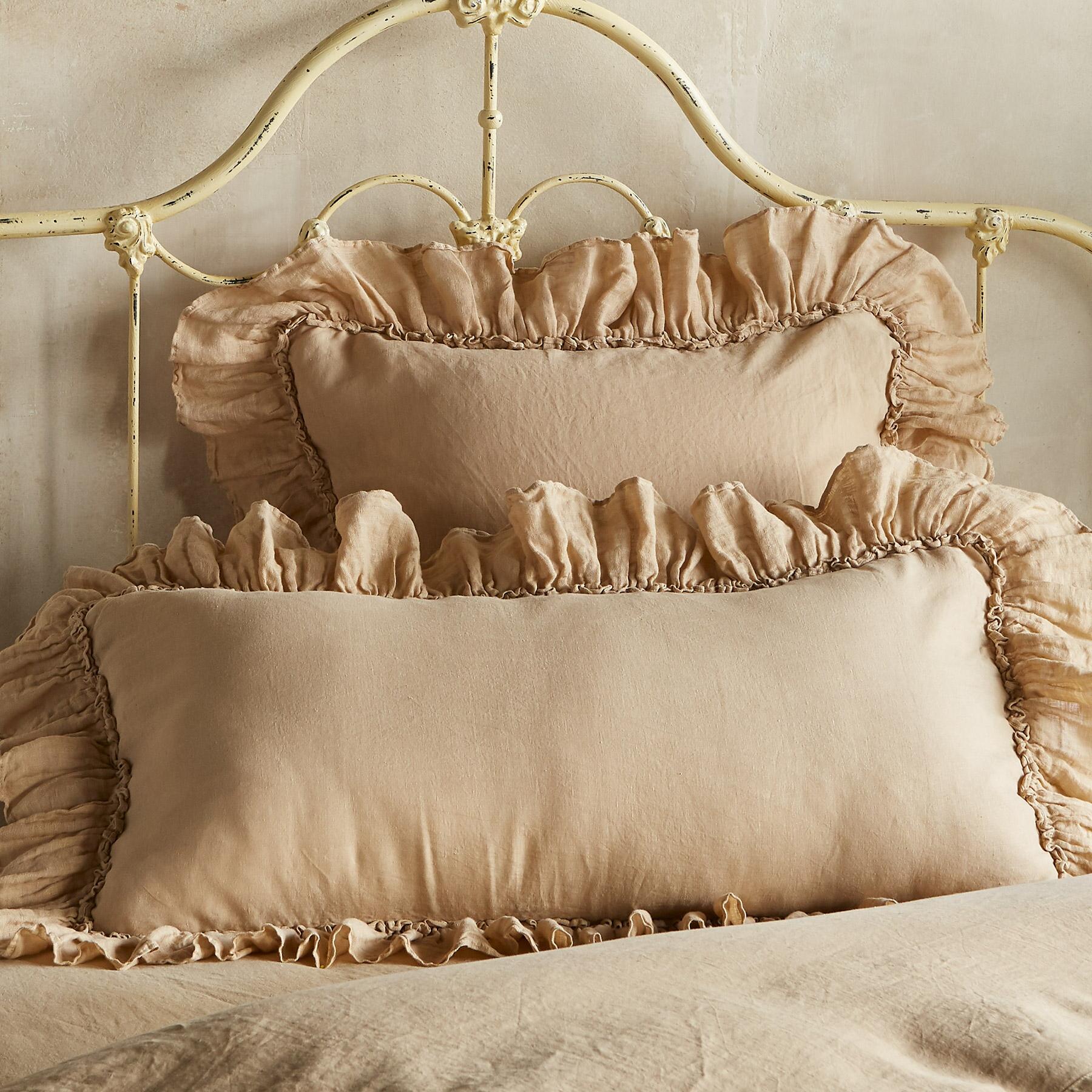 Gossamer Linen Ruffle Sham