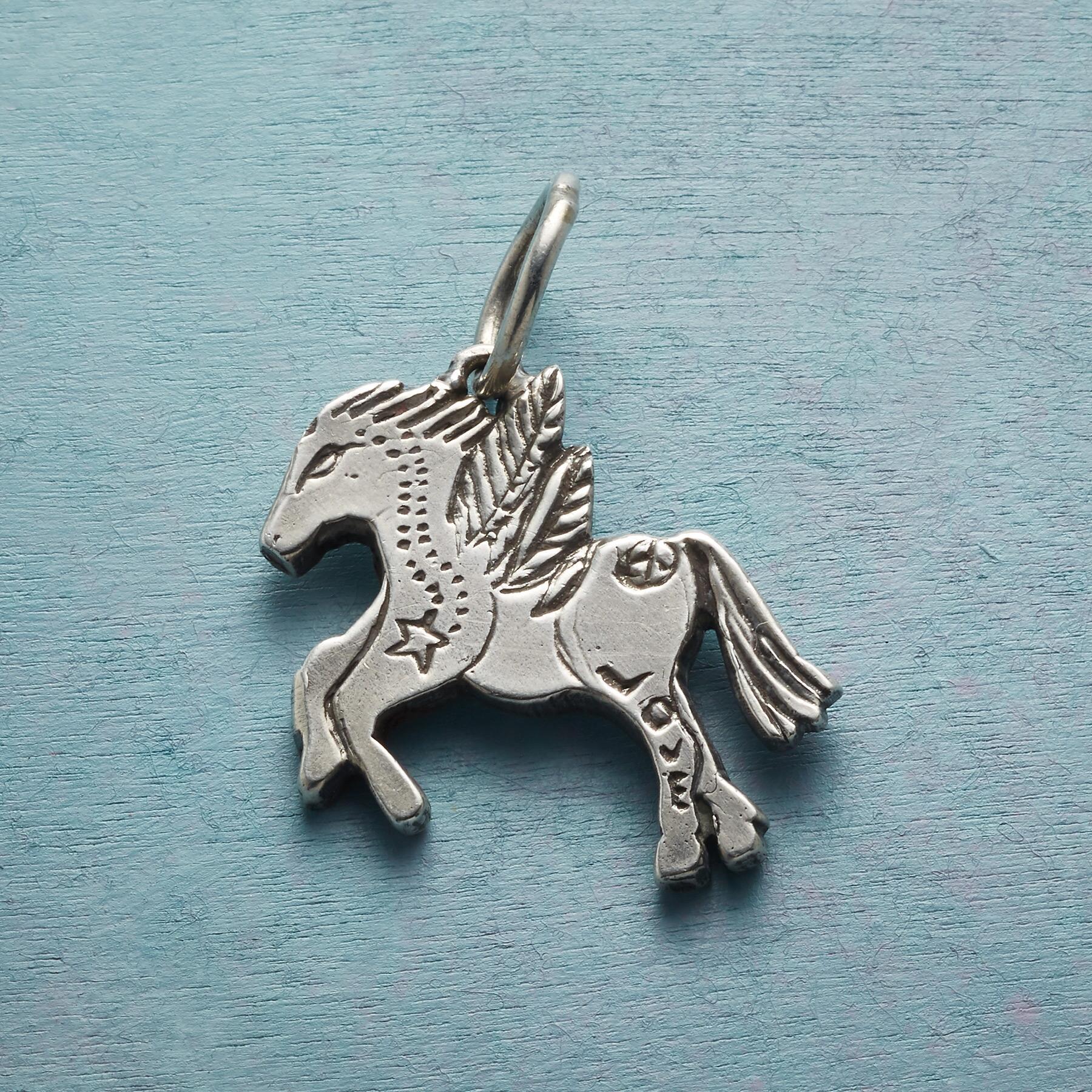 Sterling Silver Winged Horse Charm