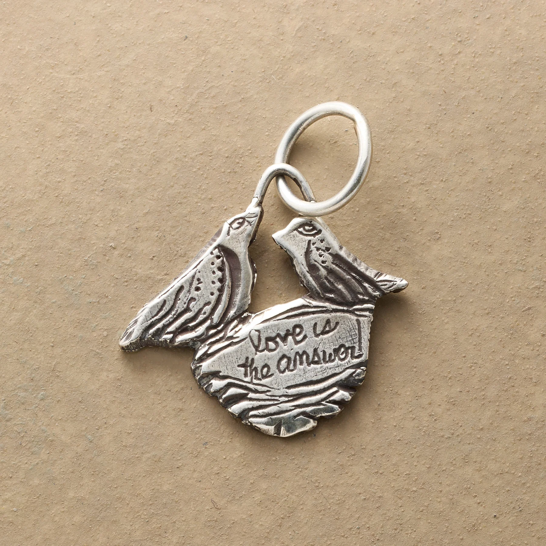 Silver Love Nest Charm