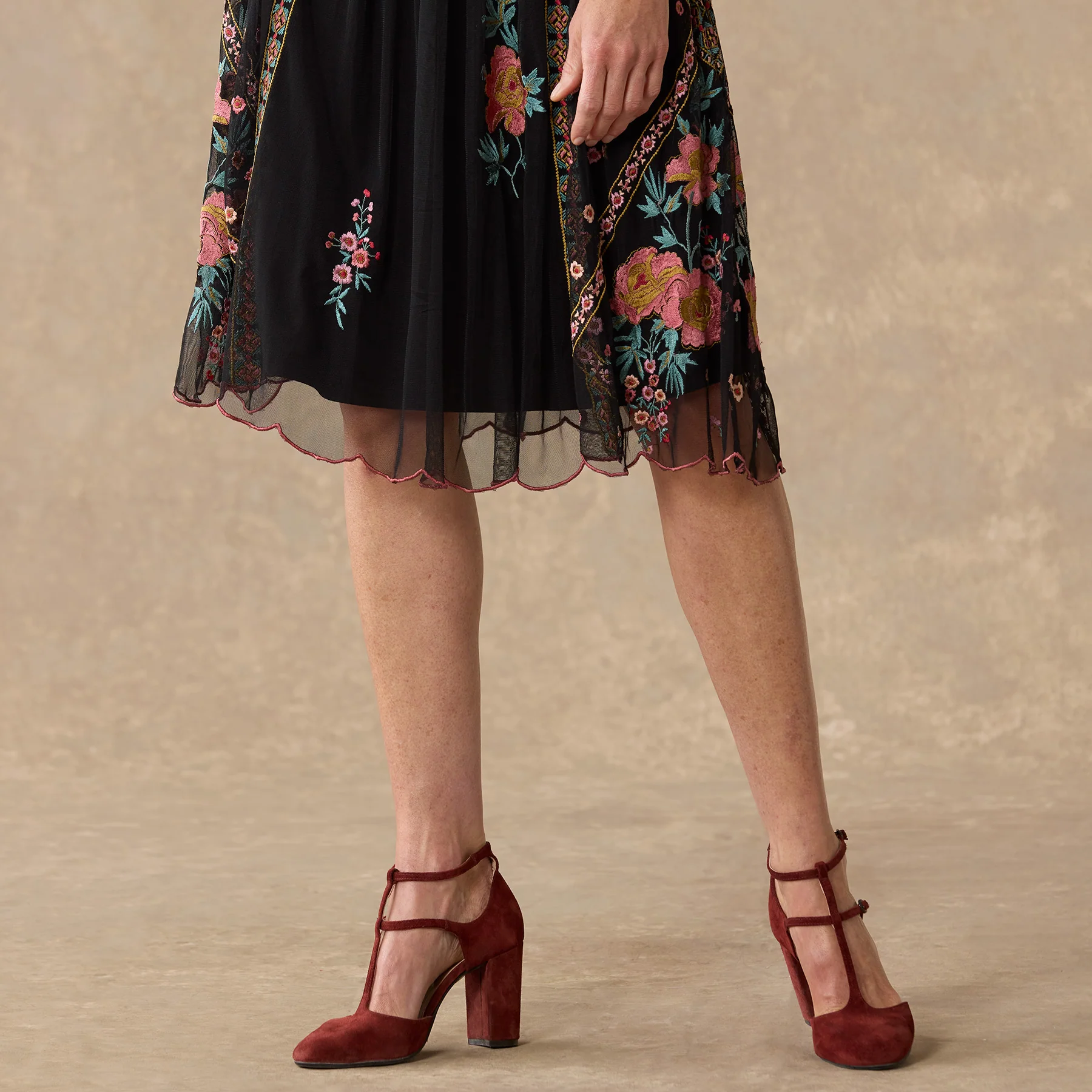 Roxanna Mesh Dress, Petite