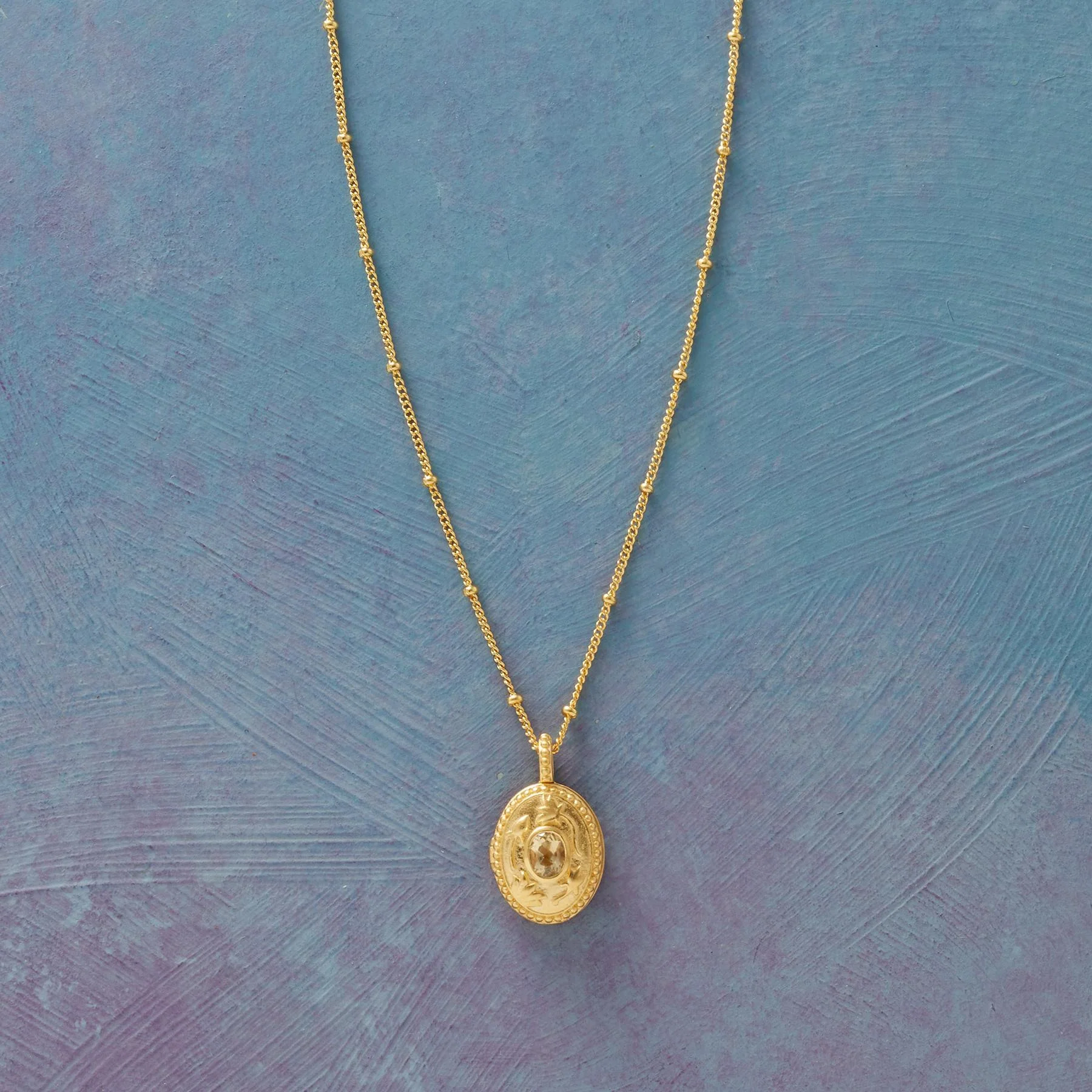 Gold Vermeil Birthstone Locket