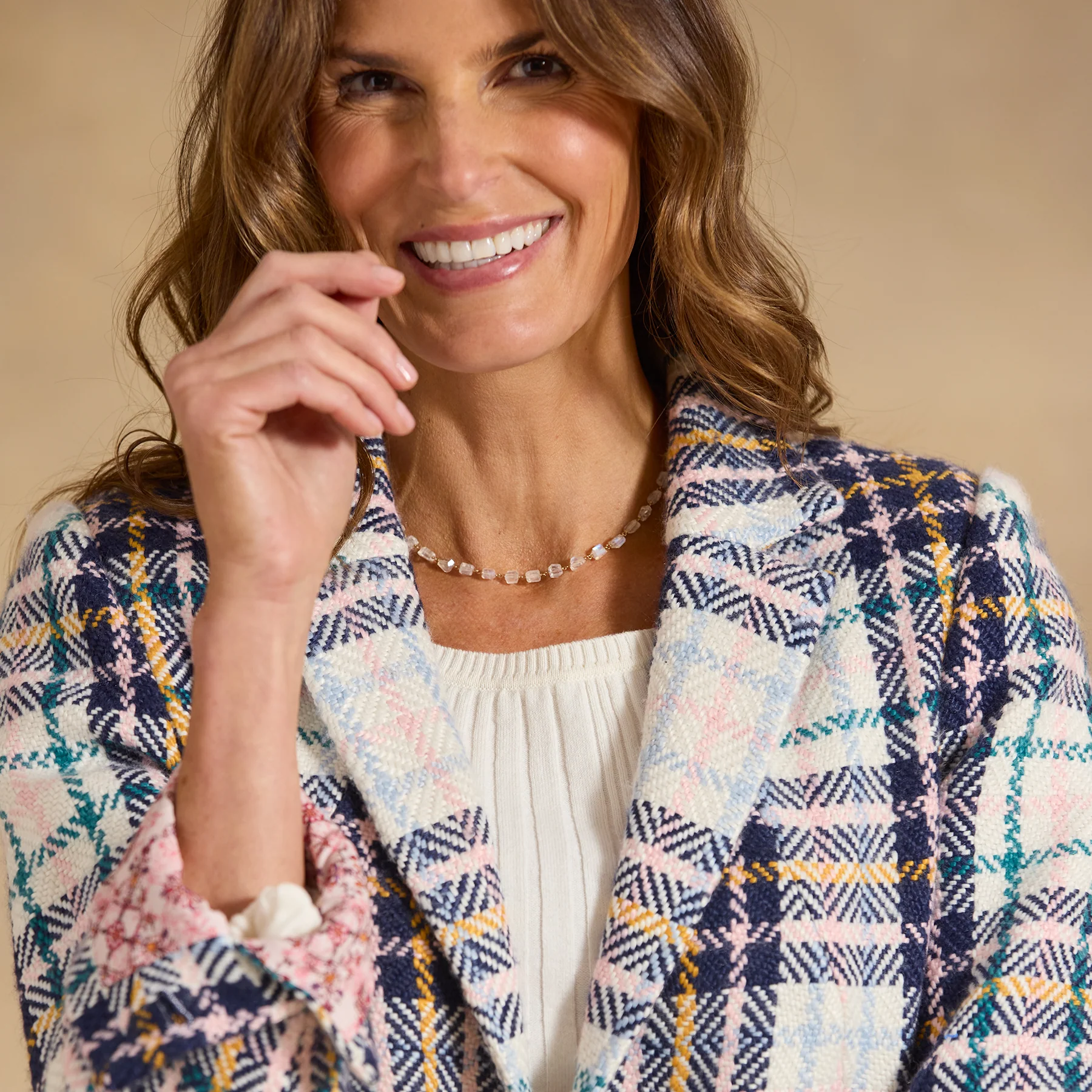 Delilah Plaid Coat, Petite