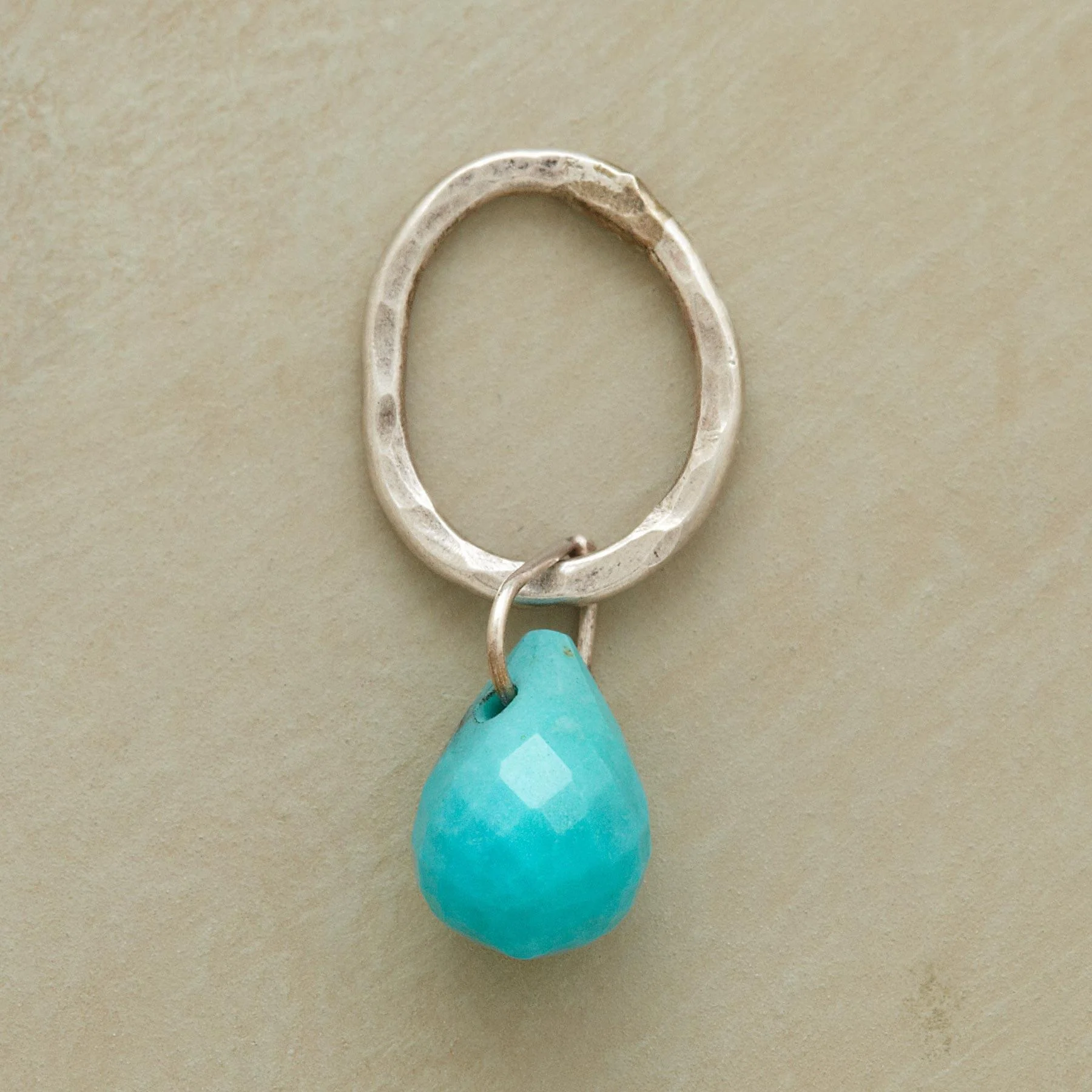 Faceted Birthstone Charms, Sterling Silver