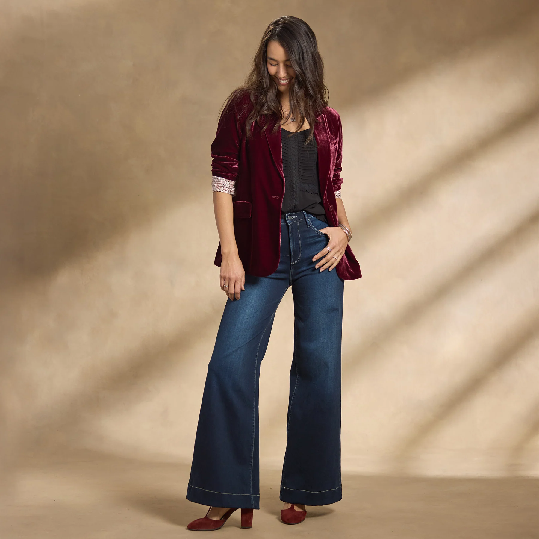 Ravell Velvet Blazer, Petite