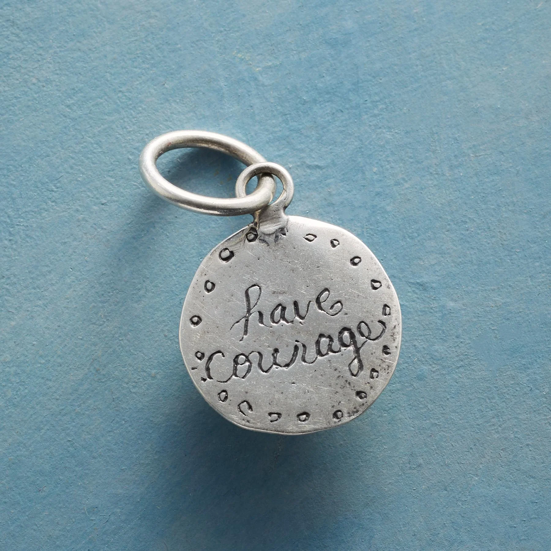 Sterling Silver Have Courage Charm