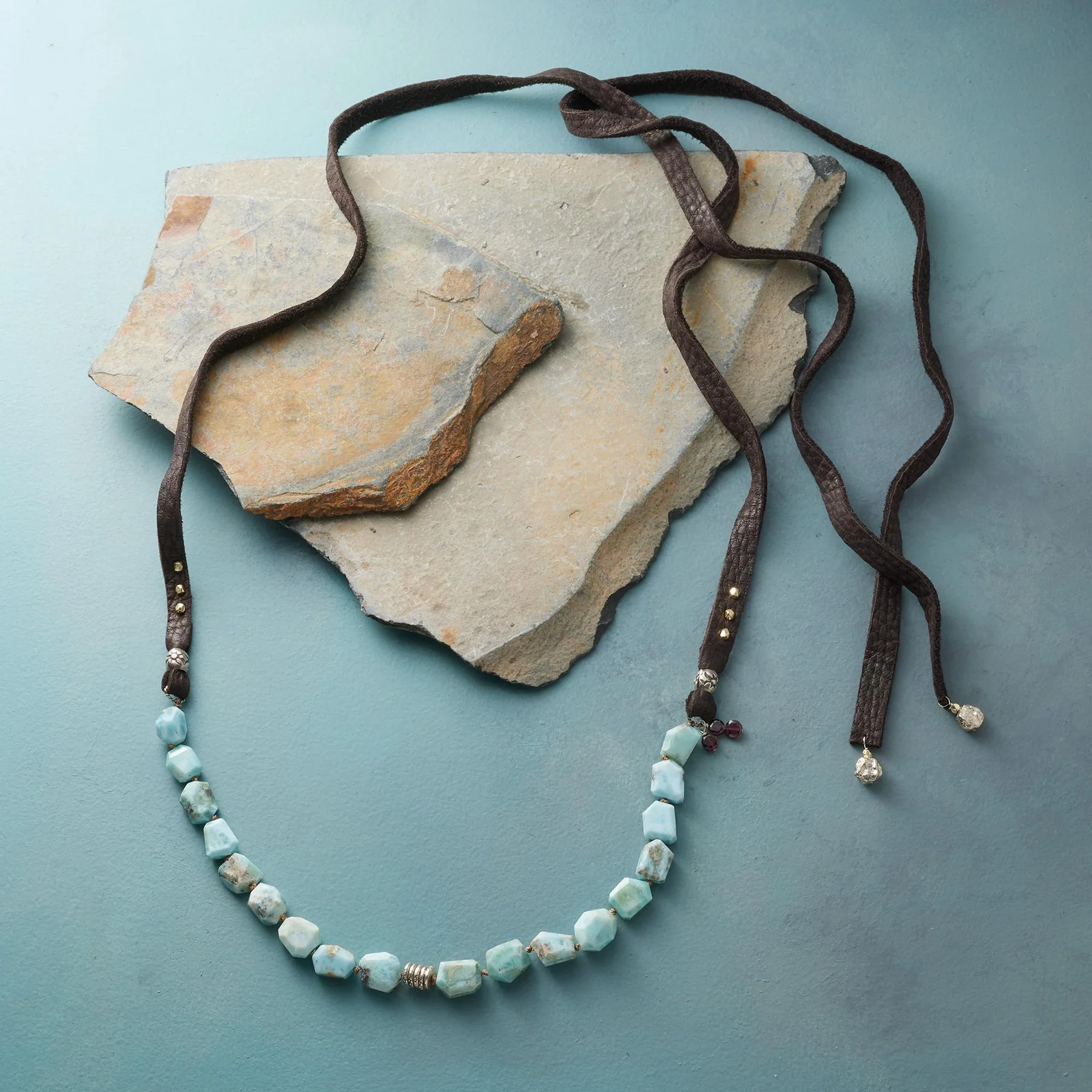 Larimar Nuggets Necklace
