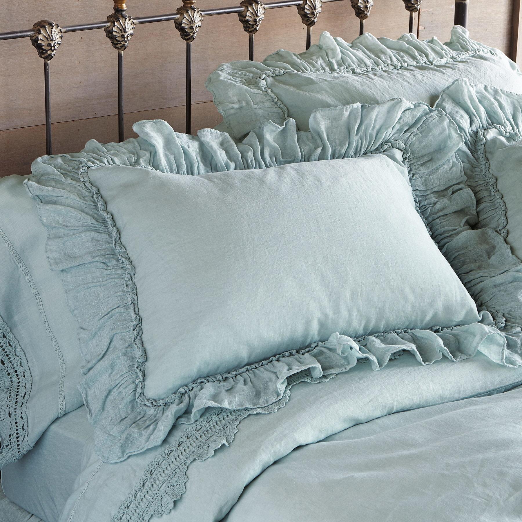 Gossamer Linen Ruffle Sham
