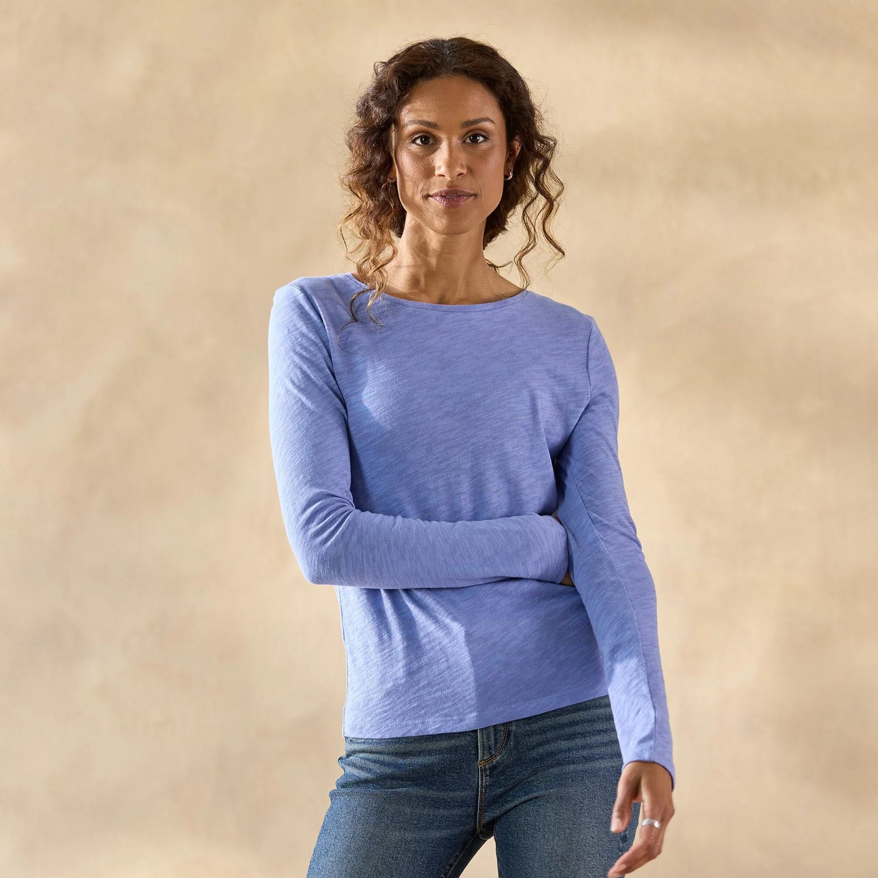 Ultimate Airy Slub Crewneck, Petite