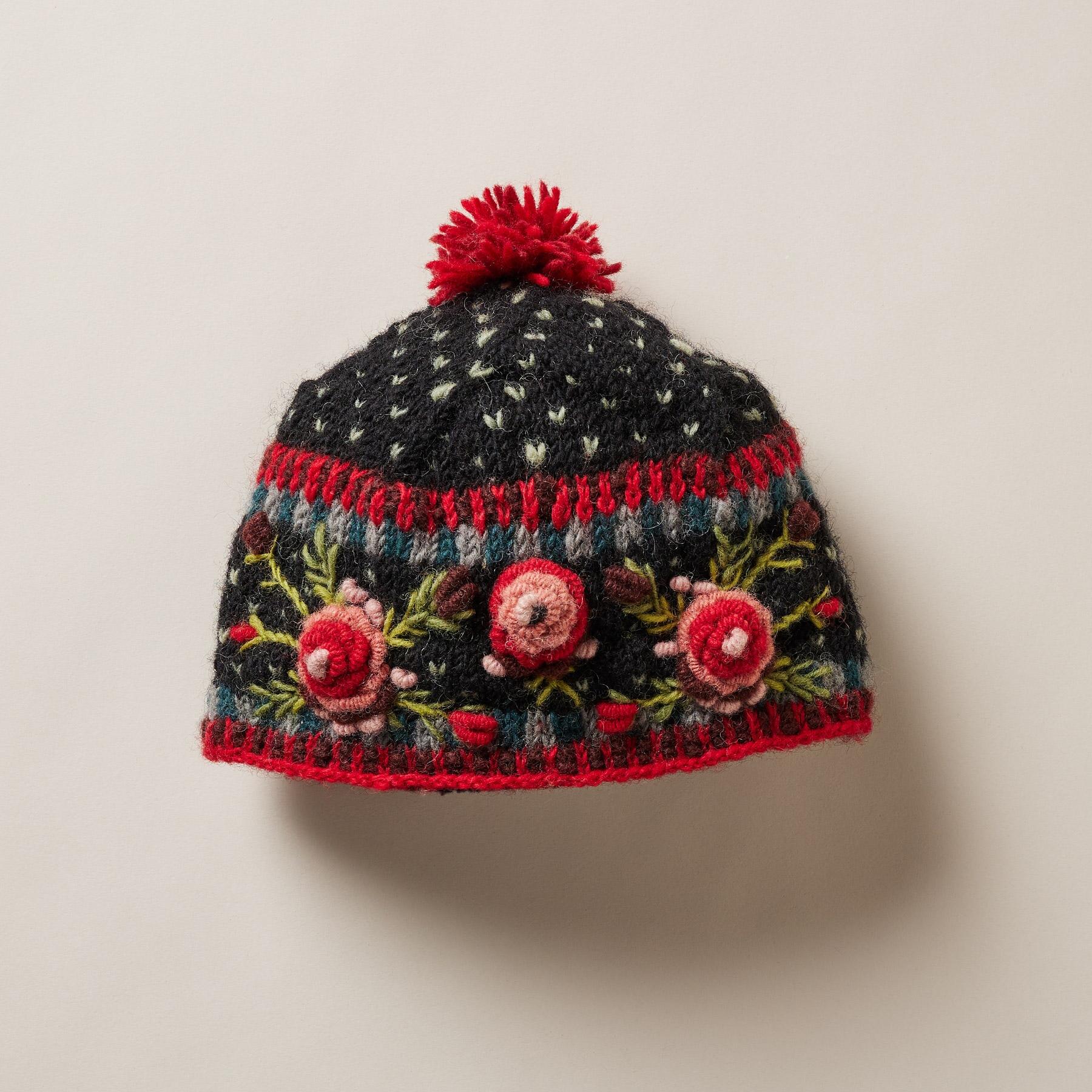 Frosty Blooms Beanie