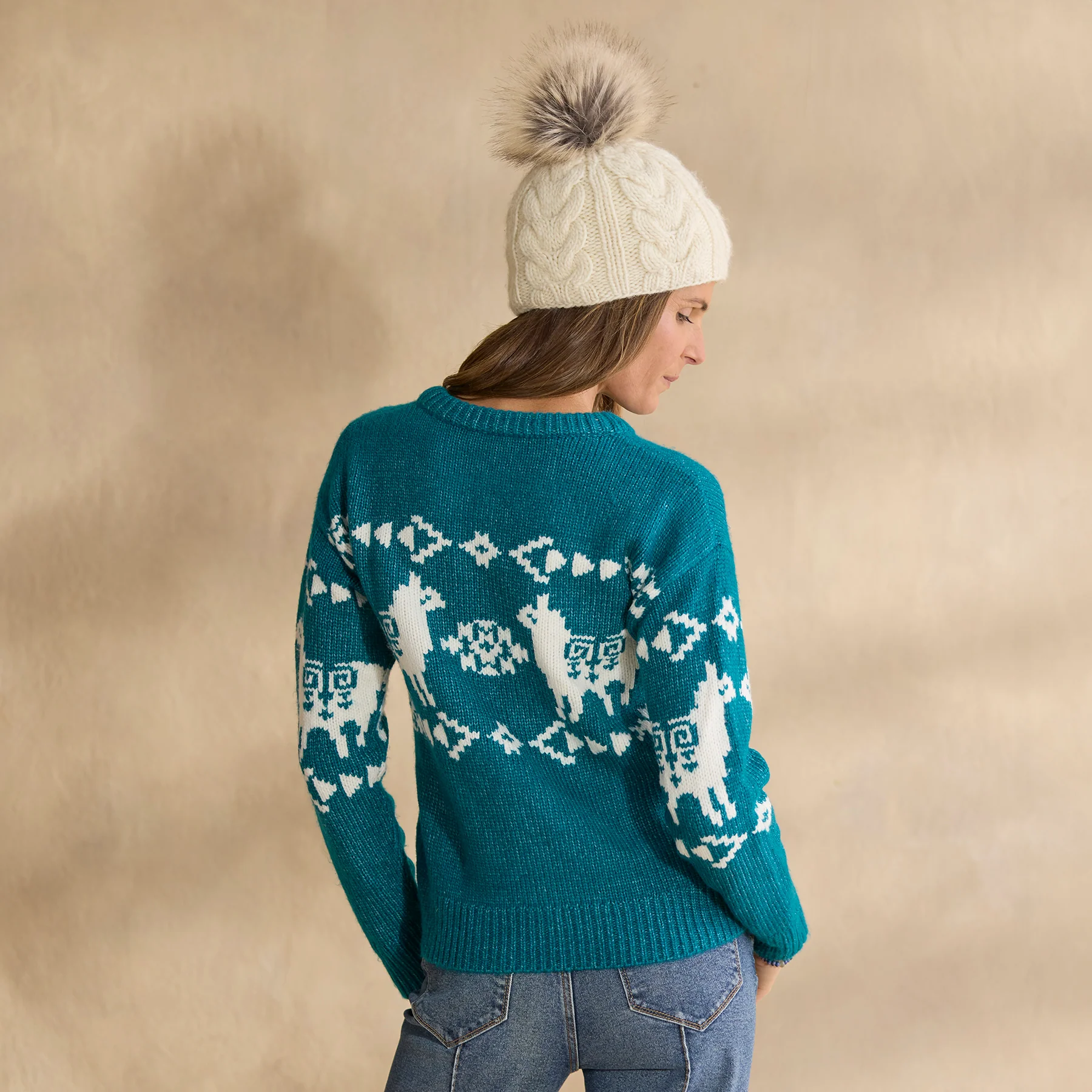 Spirited Llama Sweater