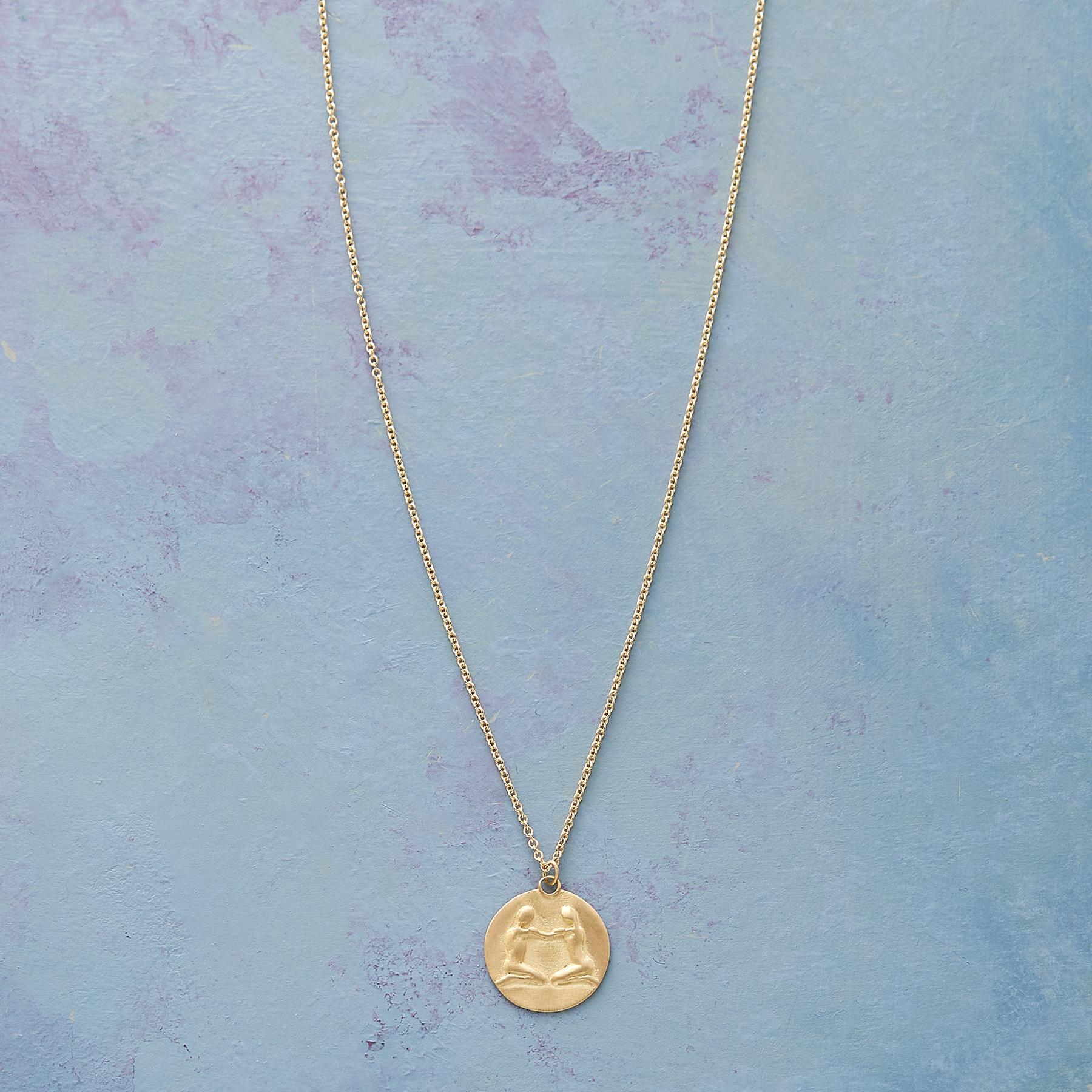 Bas Relief Zodiac Necklace