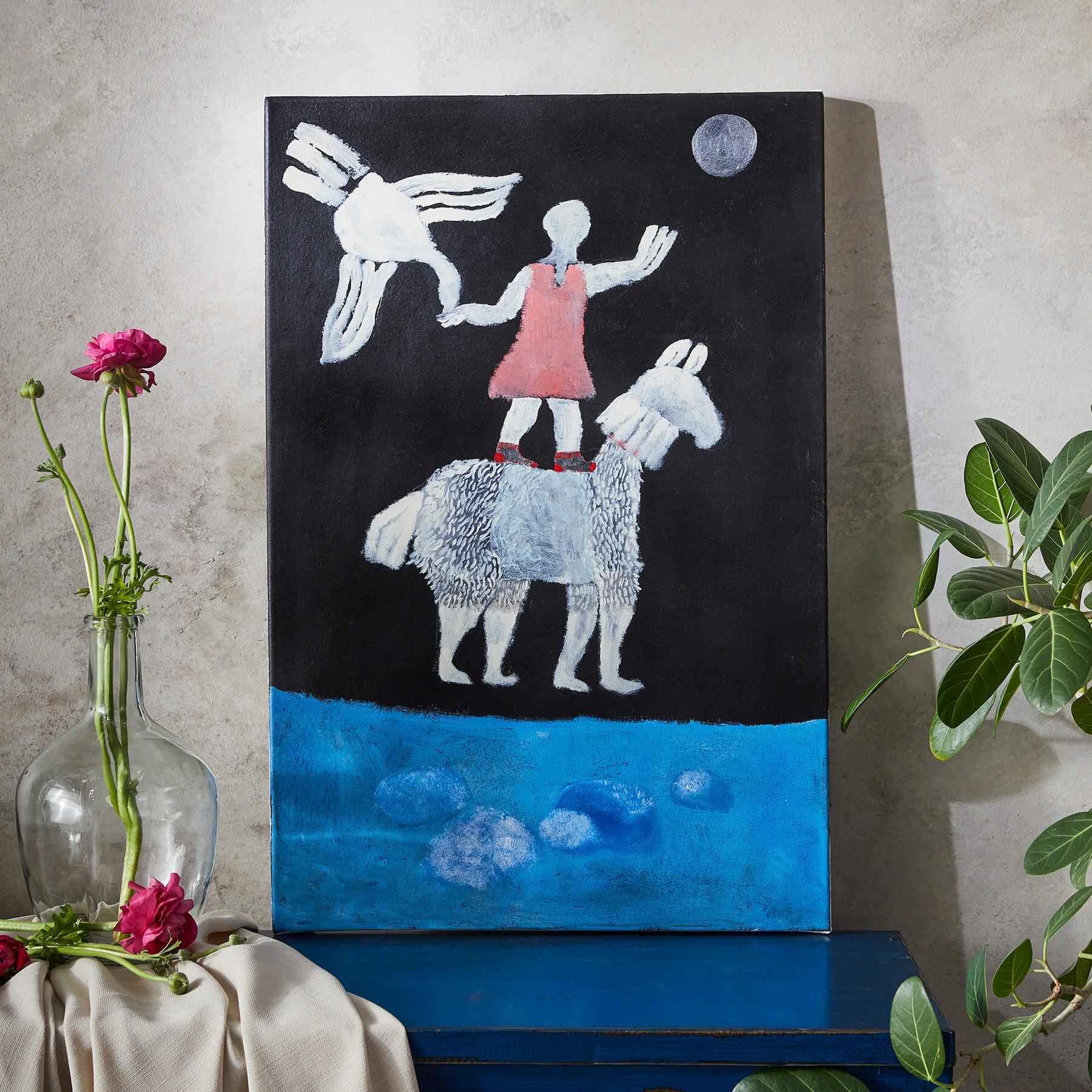 Blue Clouds Painting