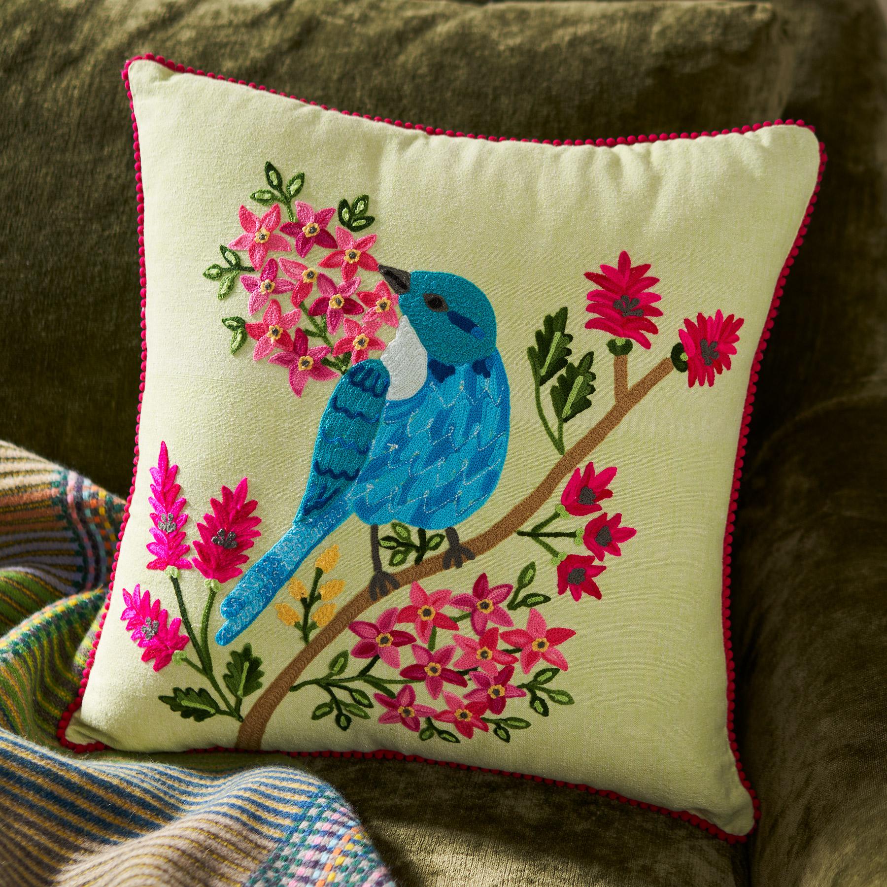 Bluebird Refrain Pillow