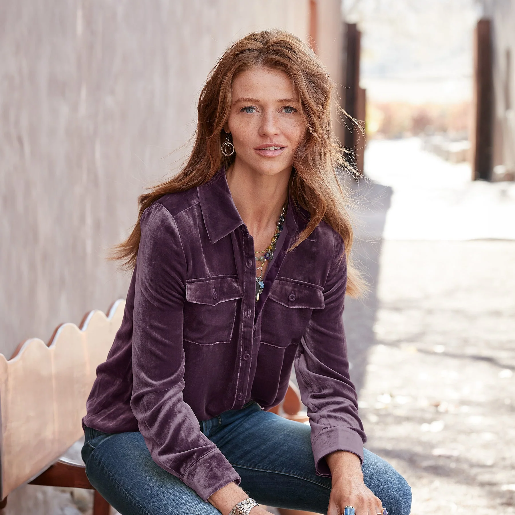 Juliana Velvet Shirt