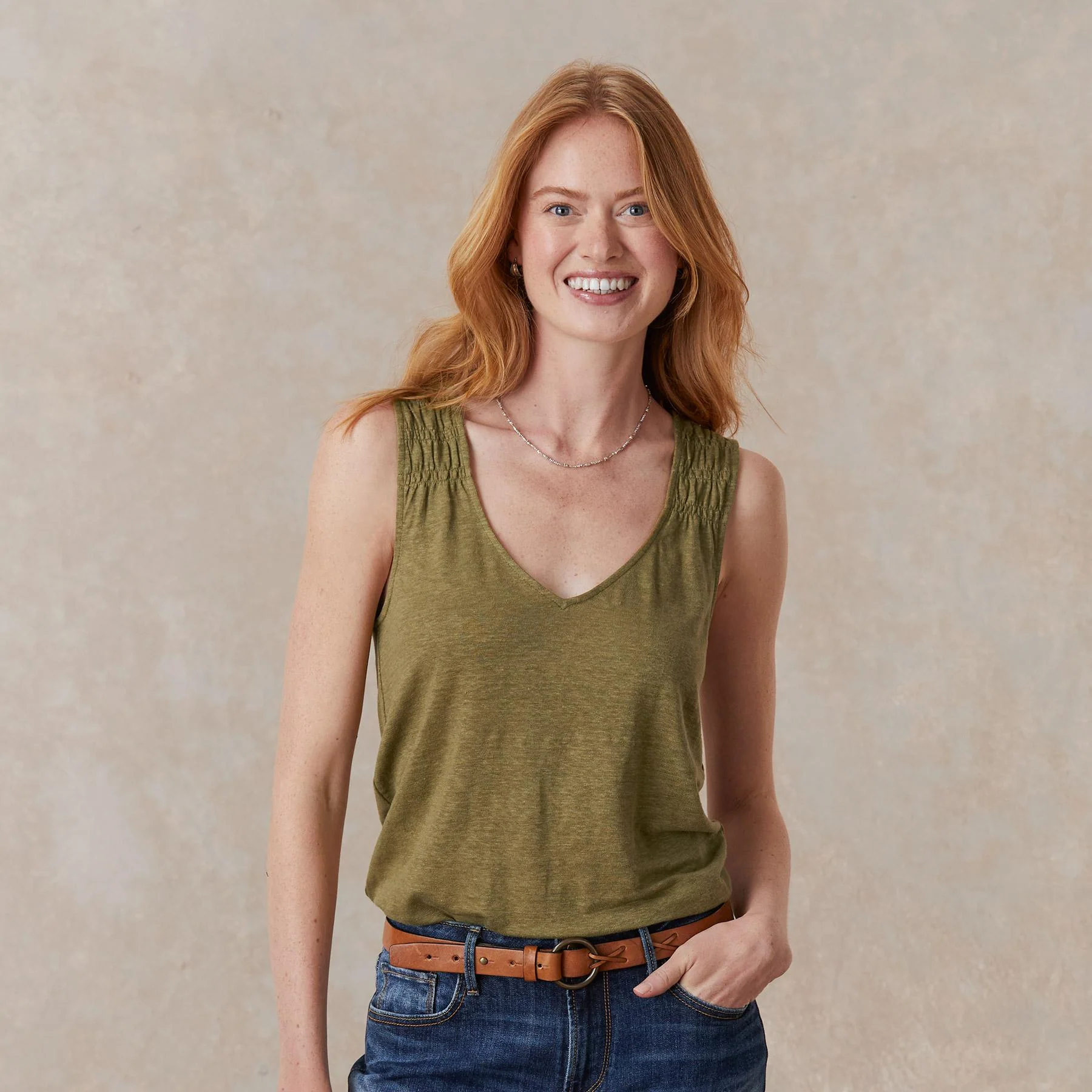 Deia Linen Tank