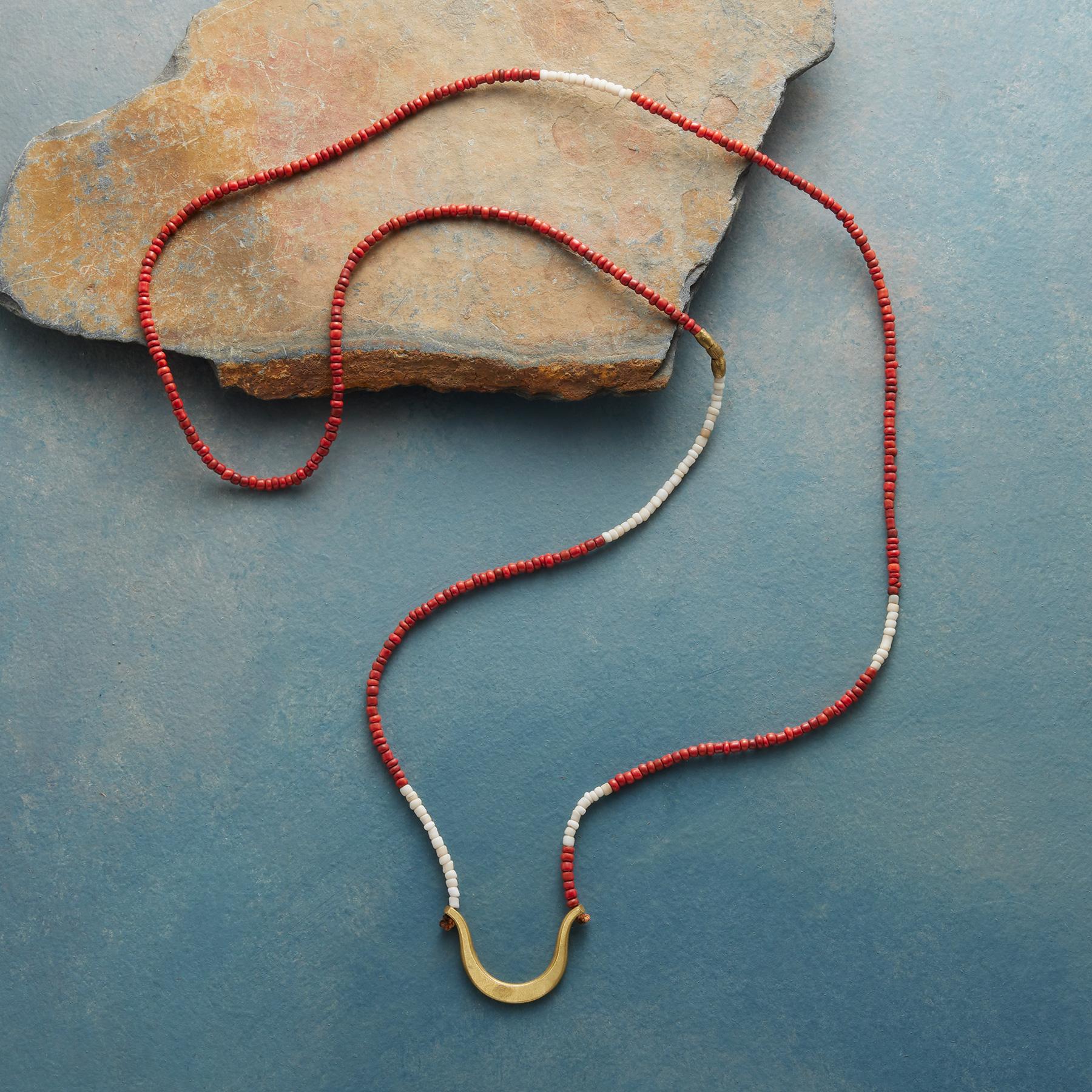 Brass Oxbow Necklace