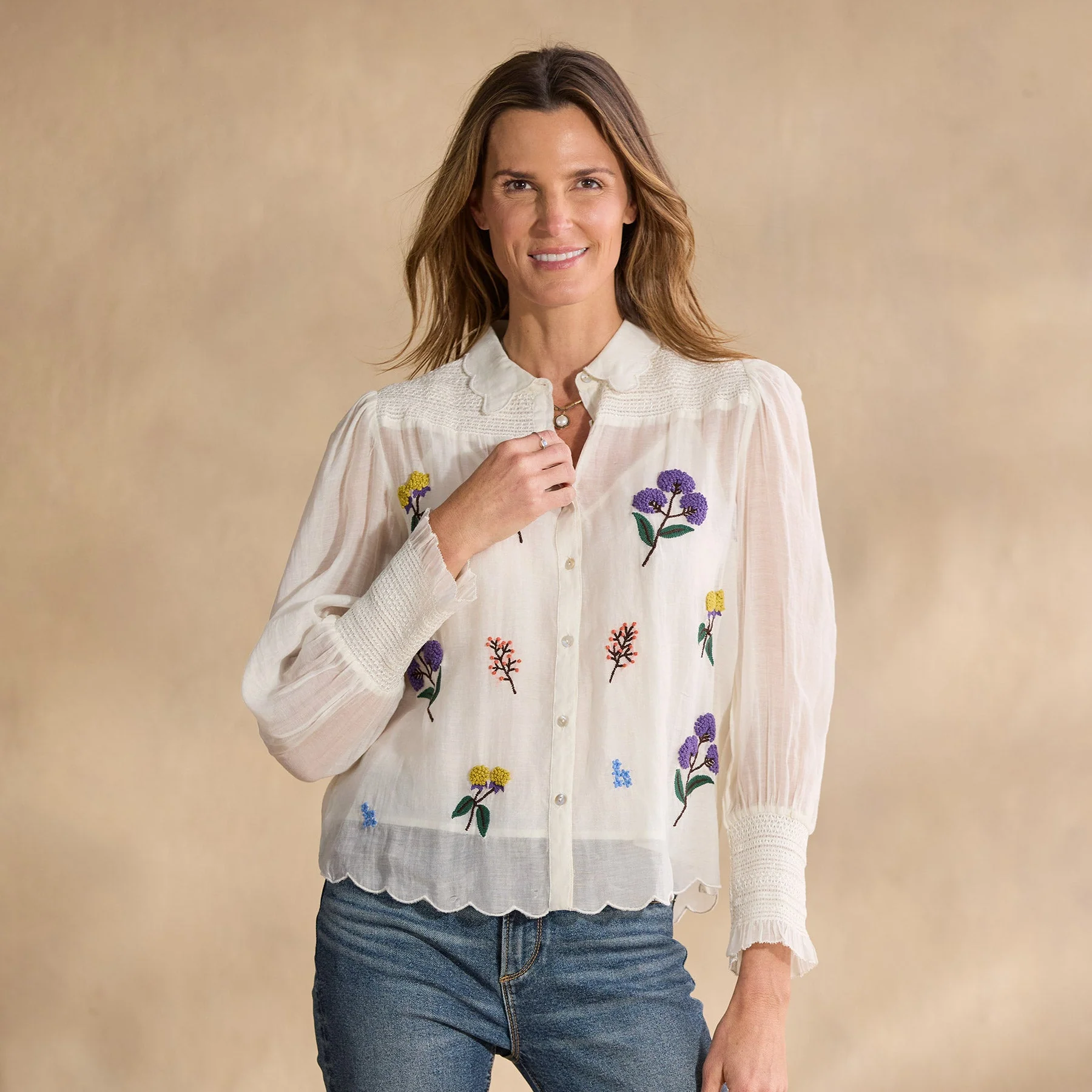 Floriana Bloom Shirt, Petite