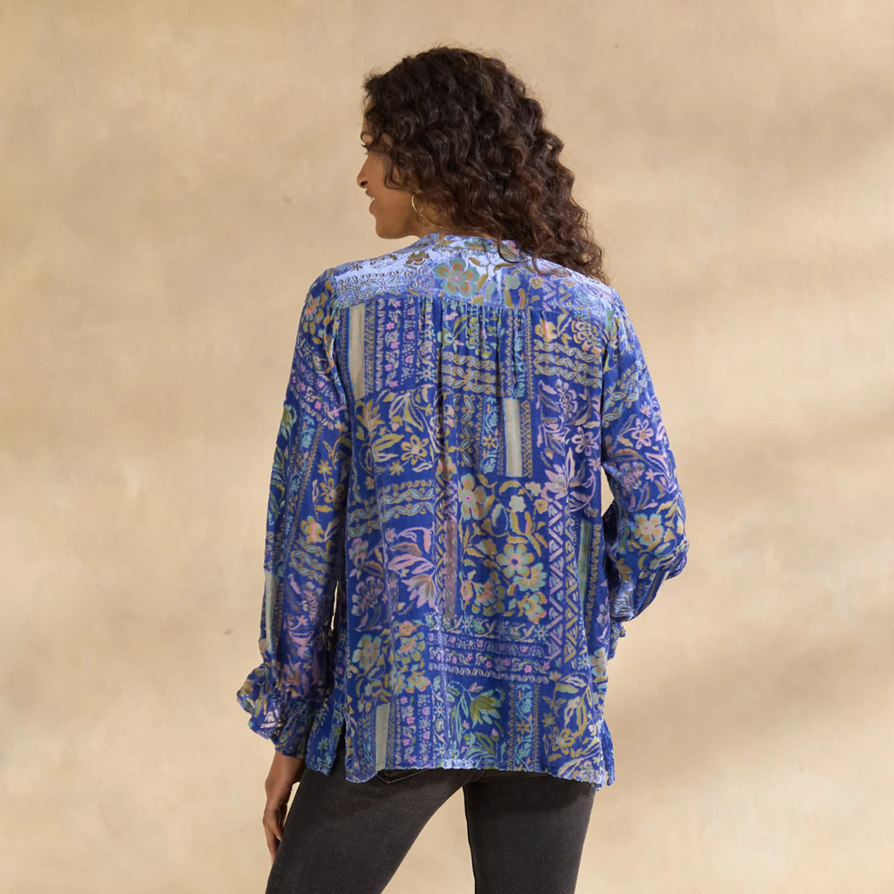 Joasie Burnout Velvet Top, Petite