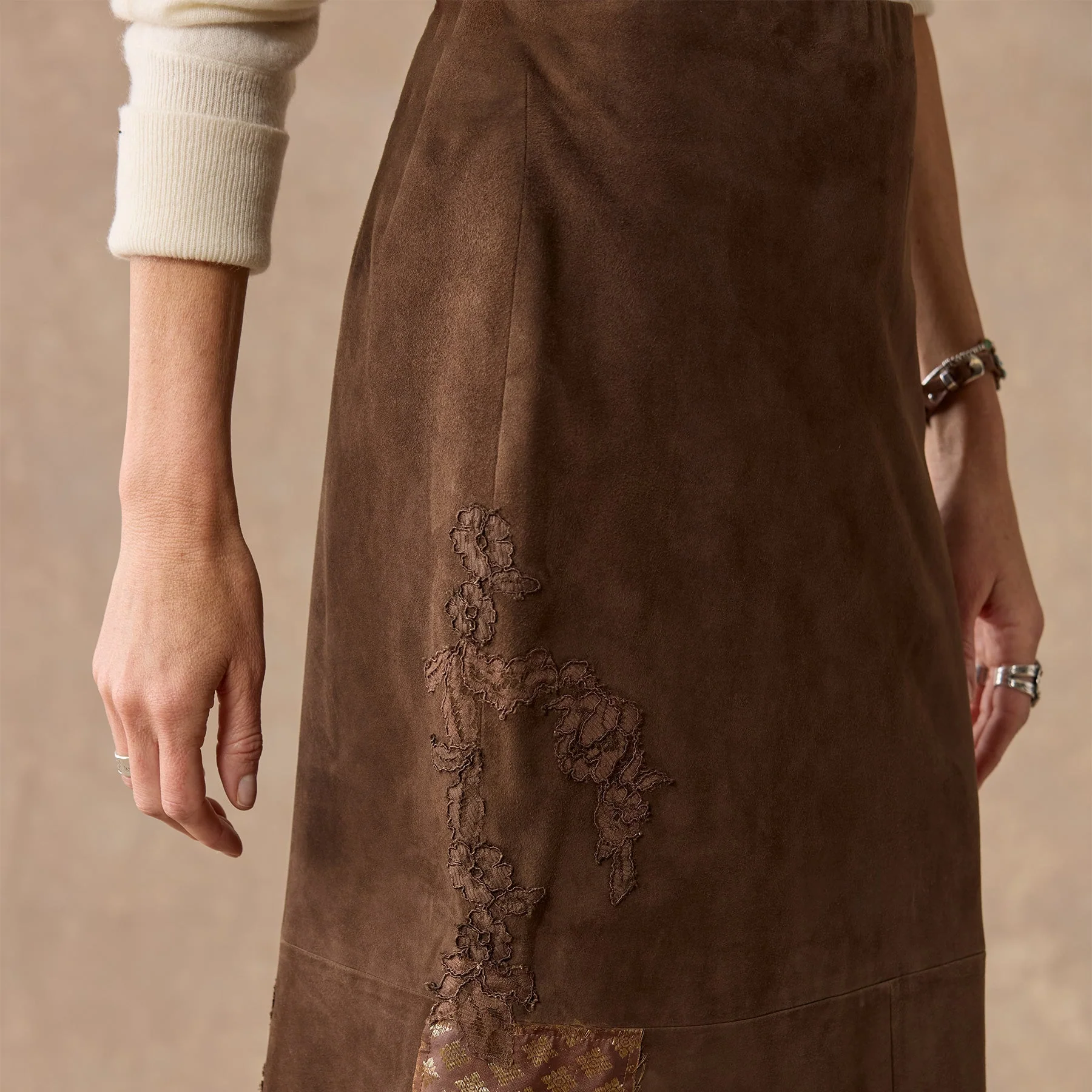 Yavari Suede Skirt