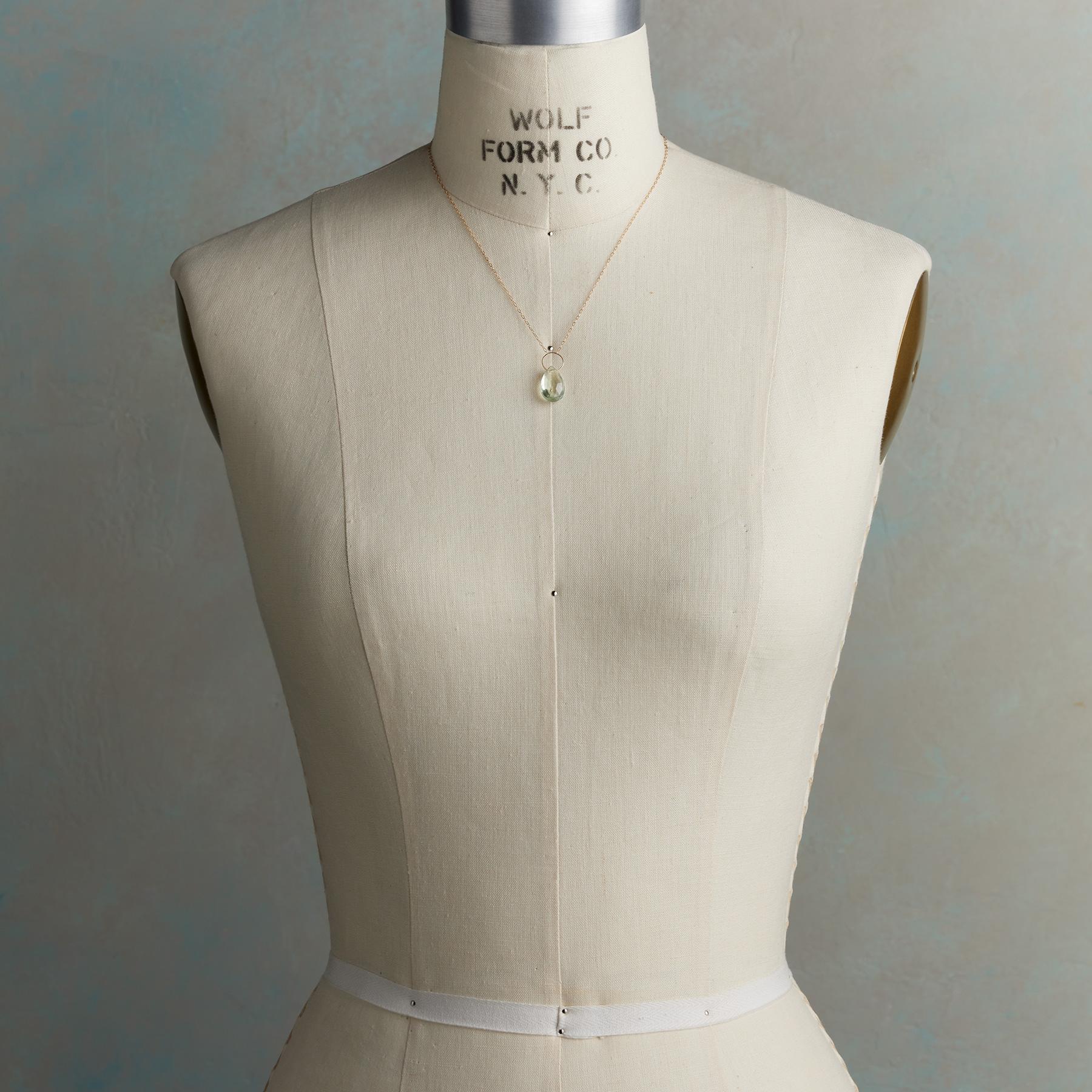 Hint Of Green Amethyst Necklace