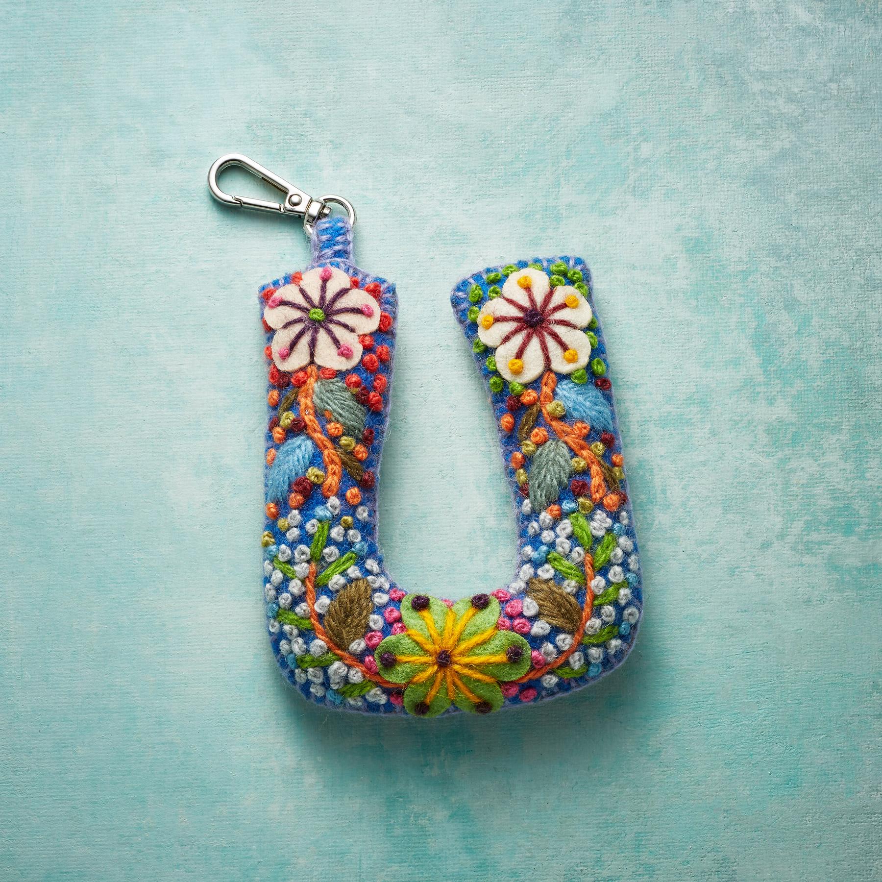 Fleur De Felt Initial Clip