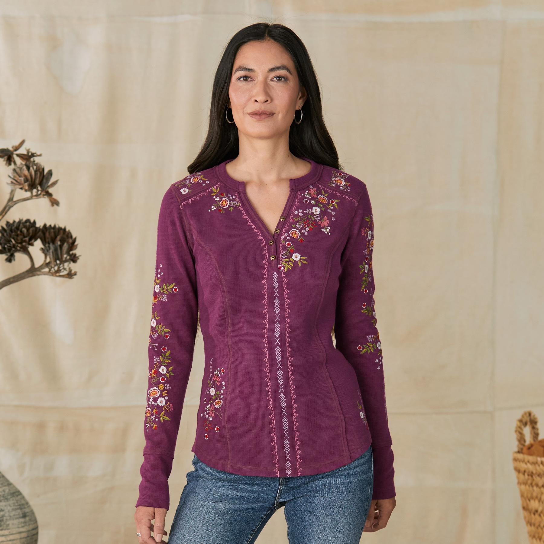 Fayette Floral Henley