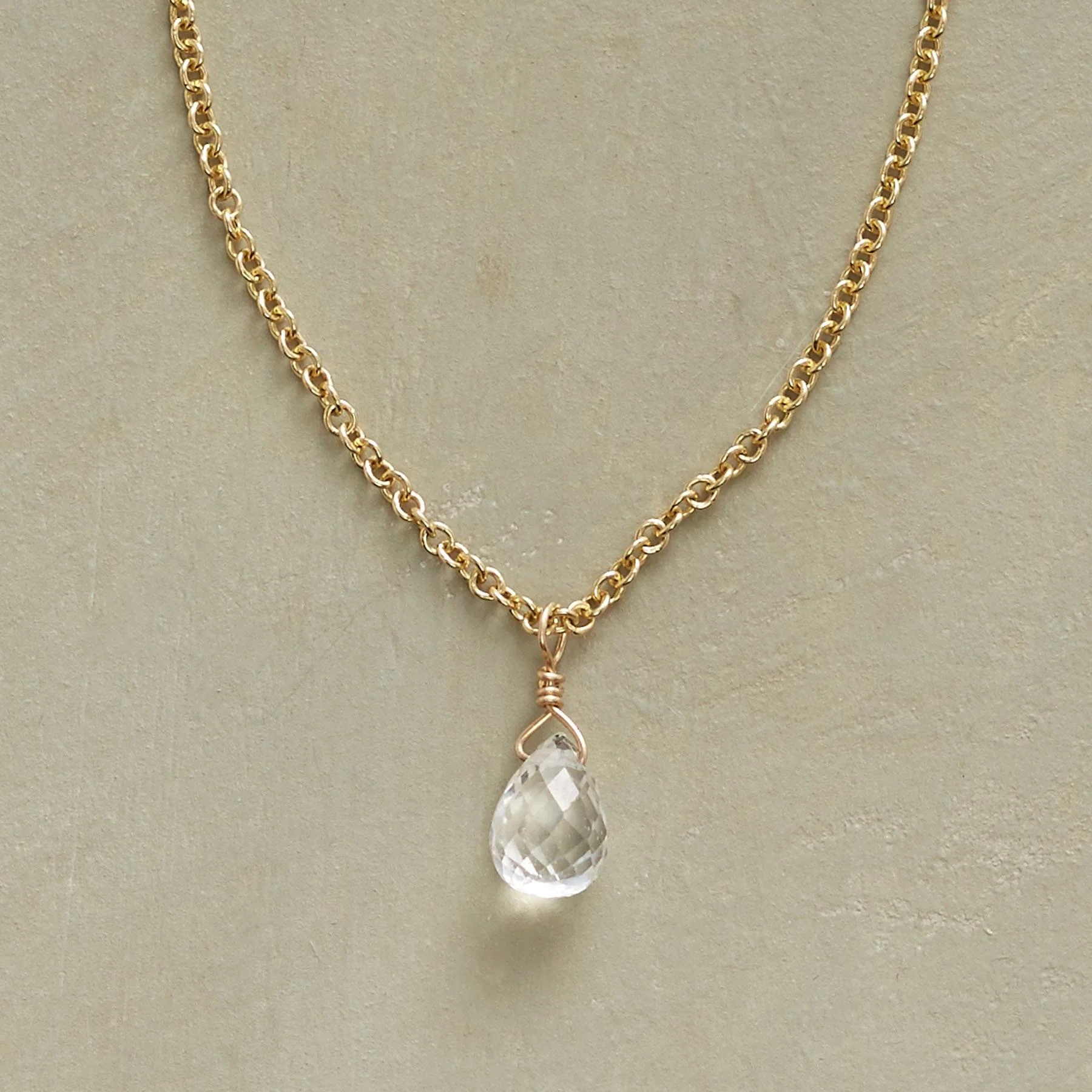 Wondrous White Sapphire Necklace