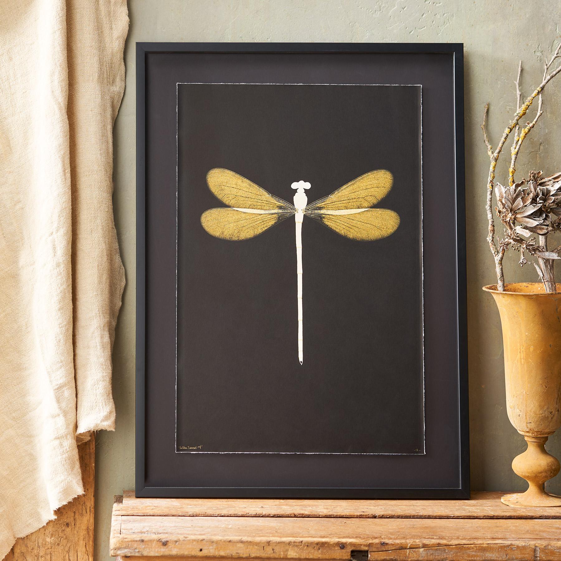 Golden Damselfly Negatives Print