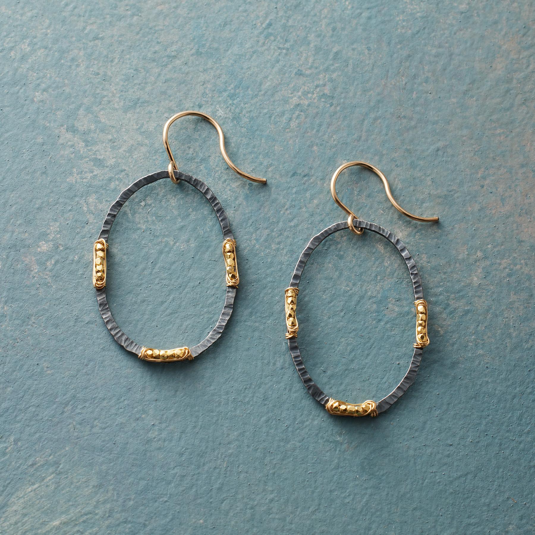 Black And Gold Earrings