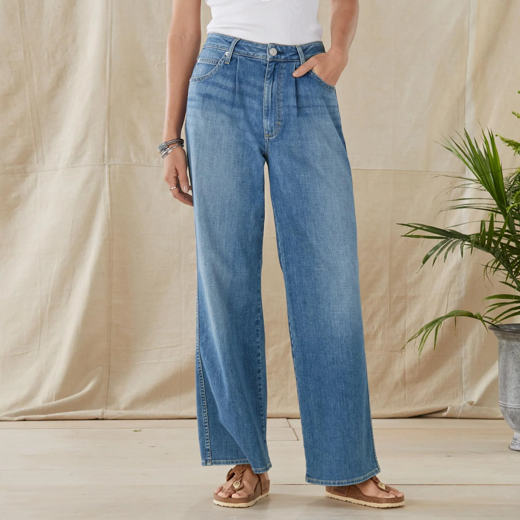 Florence Pleated Jeans