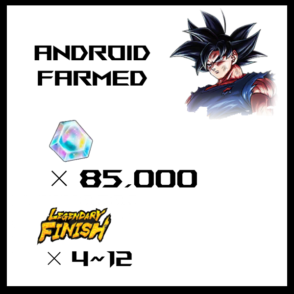 🔥 Dragon Ball Legends Account | 85000 Chrono Crystals | 4-11 LL Units | Android Only | Story Cleared 🔥
