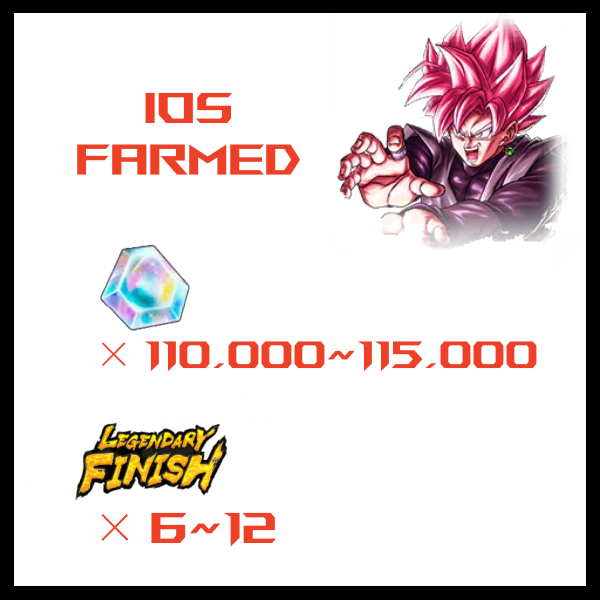 🔥 Dragon Ball Legends iOS Account | 110k Chrono Crystals | 6-12 LL Units | Story Cleared 🔥