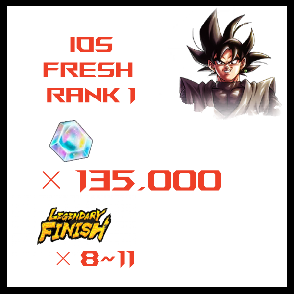 🔥 Dragon Ball Legends | IOS Account | Fresh Level 1 | 135k CC + 8-11 LL Units + 110 SPs | Daily/Event Rewards Only 🔥