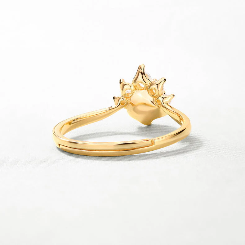 5mm Freshwater Pearl Crown Ring