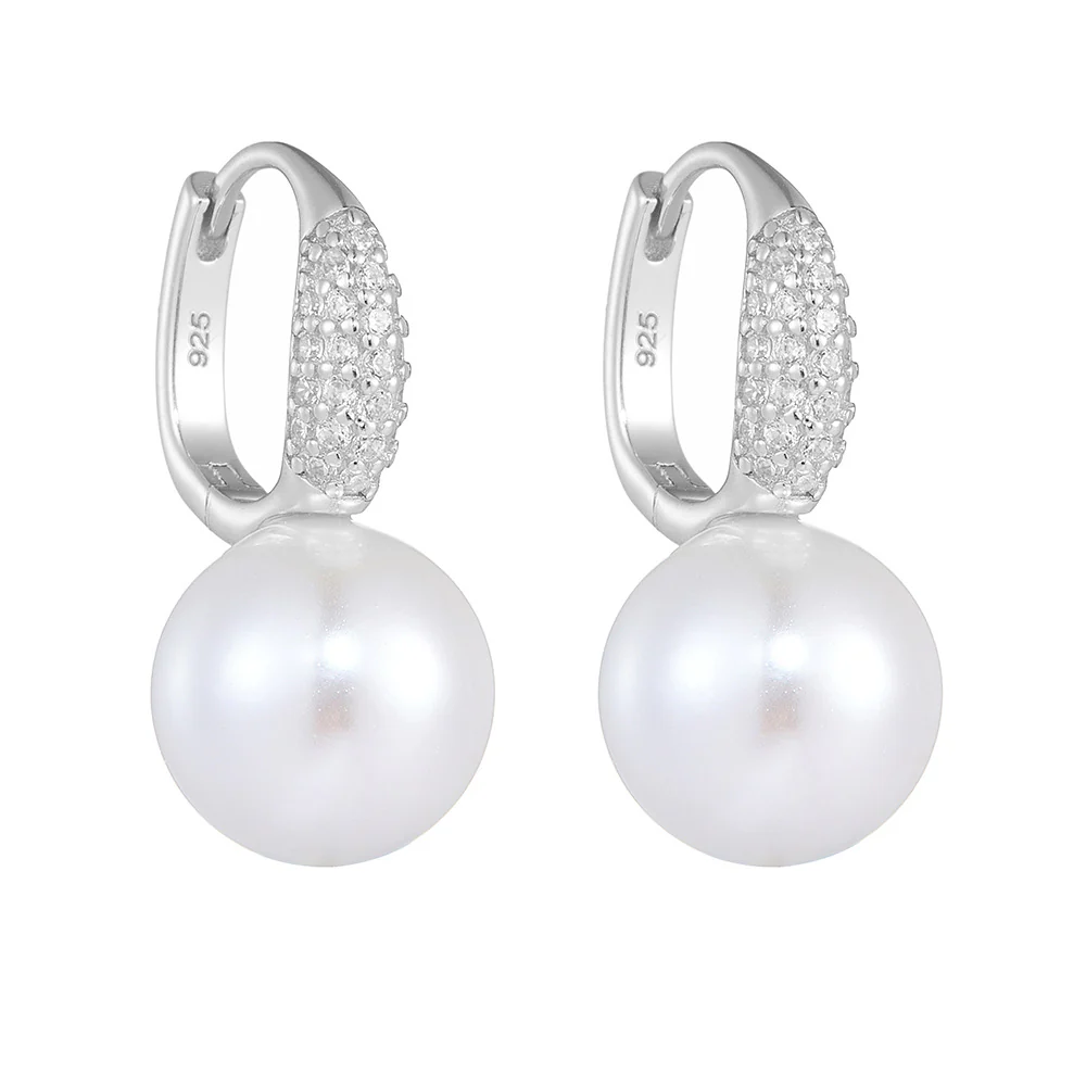 Hoop 10mm Pearl Earrings