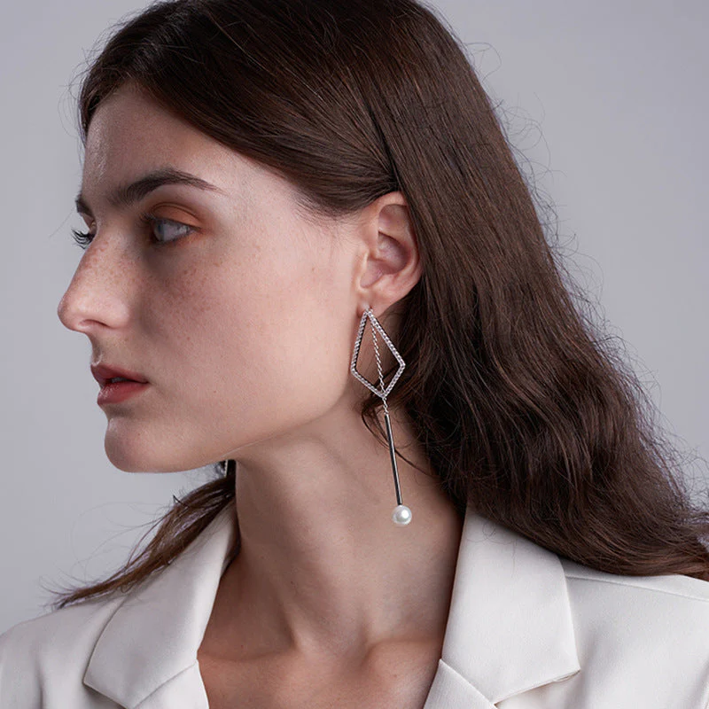 Geometric Rhombus Earrings