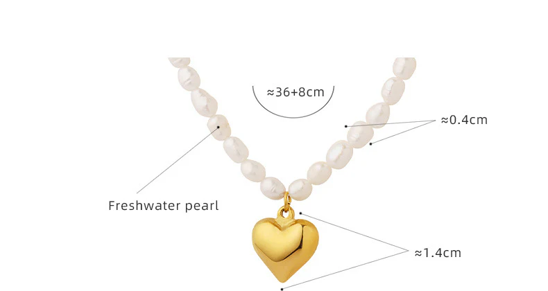 Gold Heart Pendant Necklace