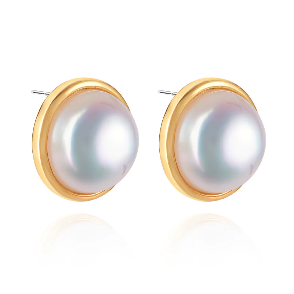 Big Vintage Pearl Earrings