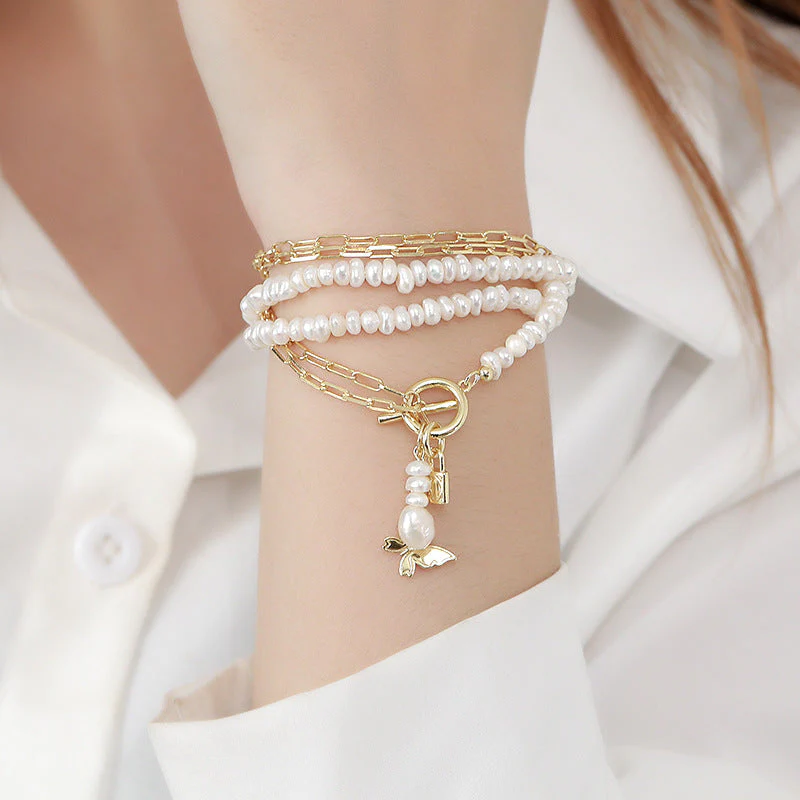 Dual Purpose Pearl Bracelet Necklace