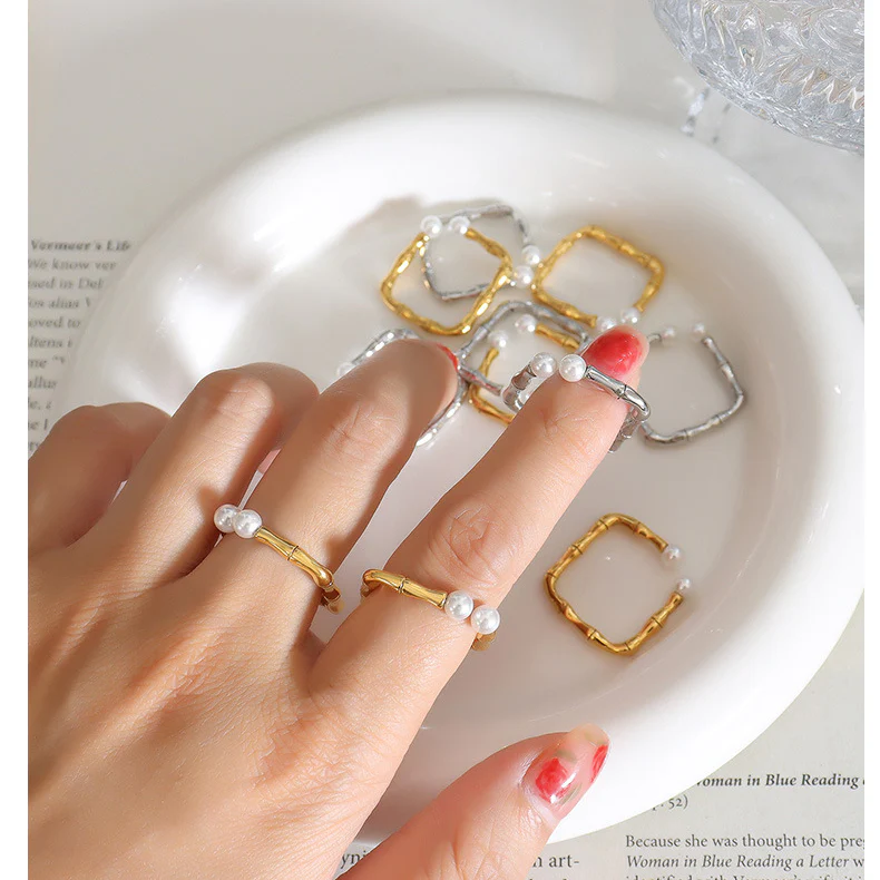 Bamboo Knot Square Ring