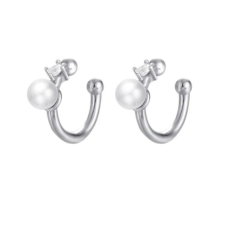 Pearl Ear Cuff No Pierce Earrings
