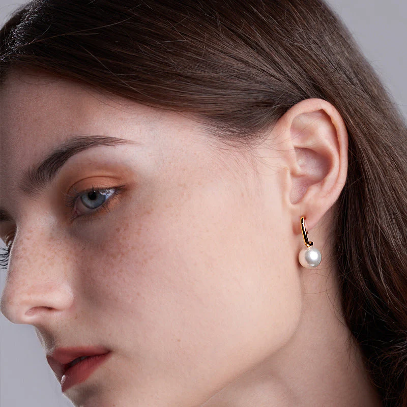 Original Unique Pearl Hook Earrings