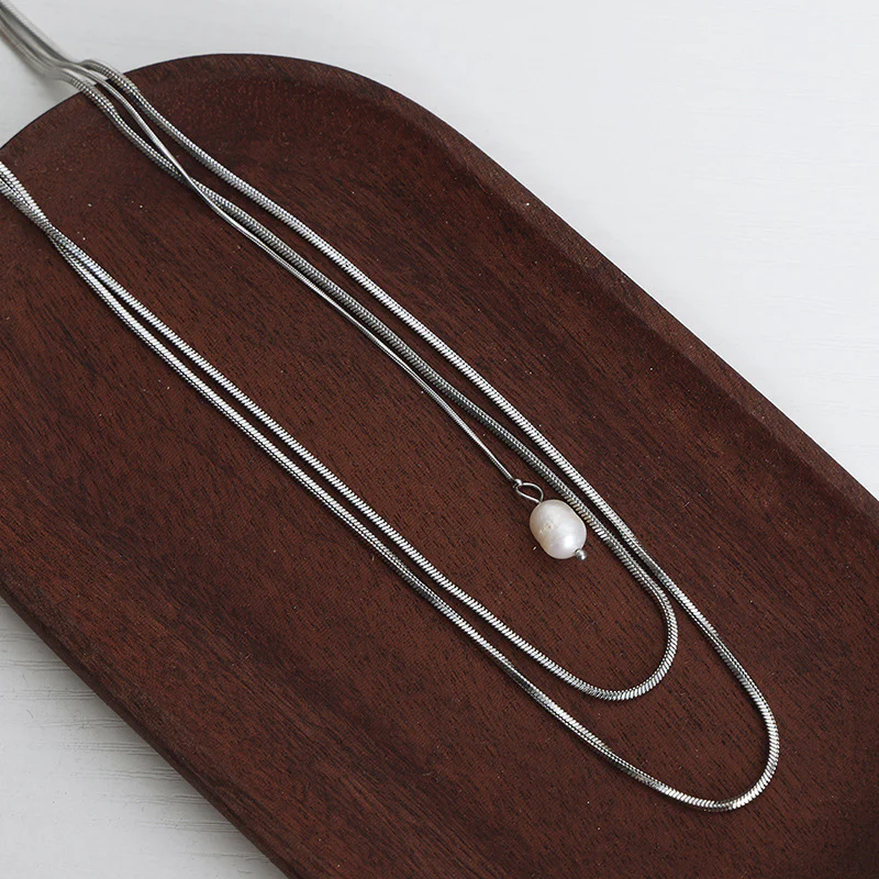 100cm Long Sweater Chain Freshwater Pearl Drop Necklace