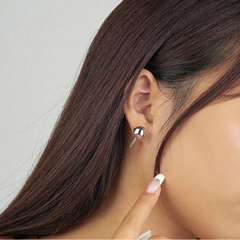 Lava Style Pearl Earrings