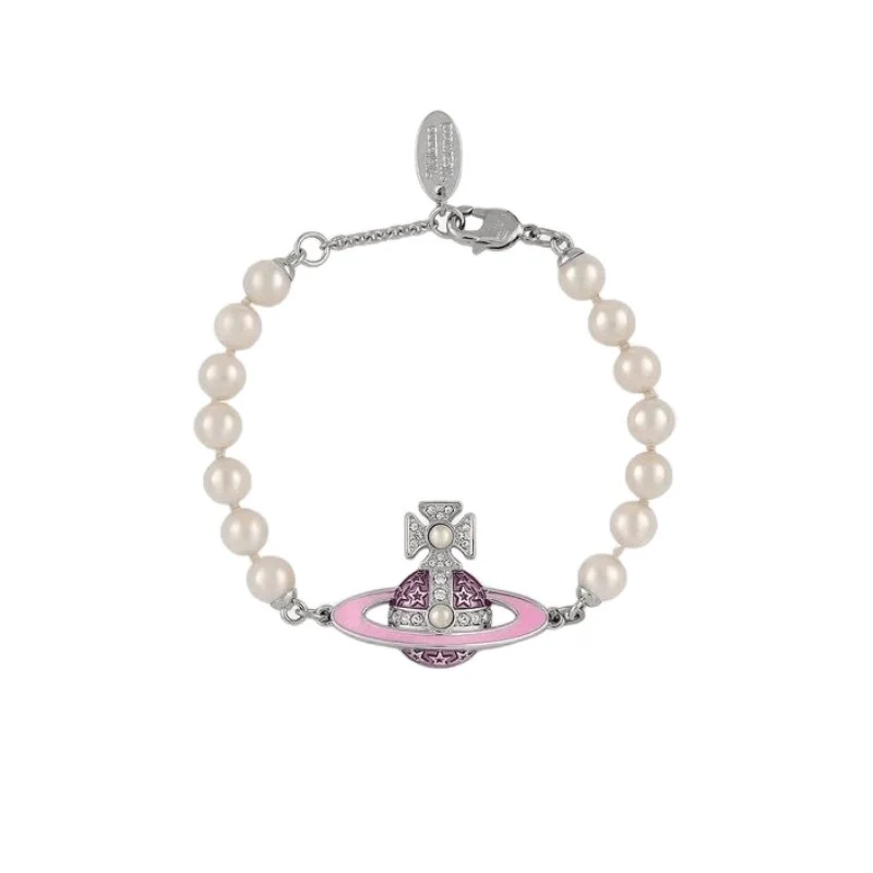 VIVI Enamel Diamond Saturn Bracelet | Best Replica Jewelry™