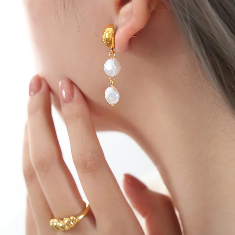 Elegant Tassel Pearl Earrings